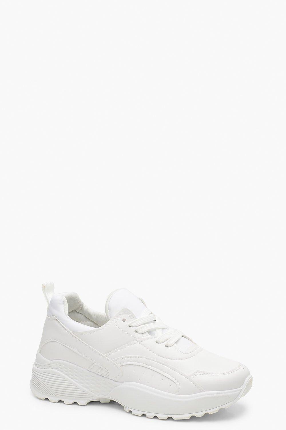 white chunky trainers