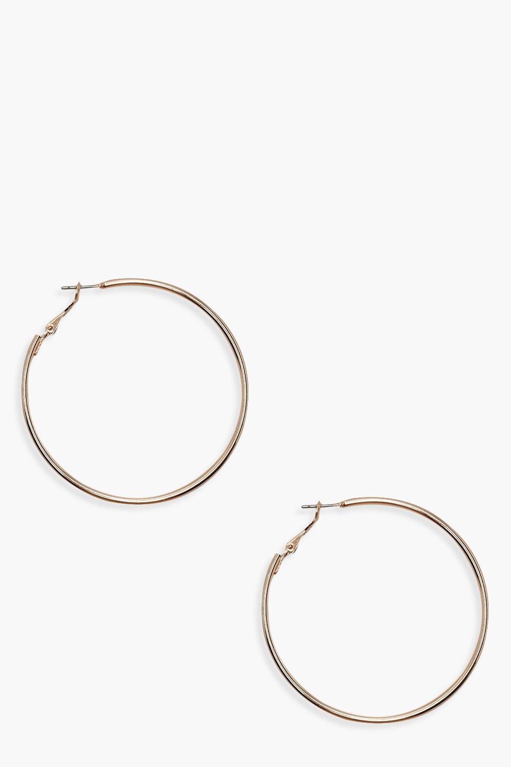 Womens 6Cm Hoop Earrings - Gold - One Size, Gold