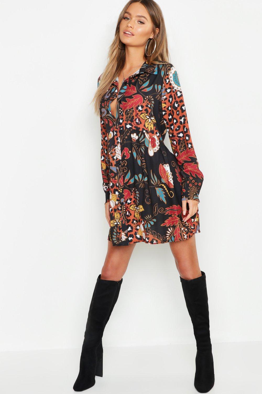 boho smock dress