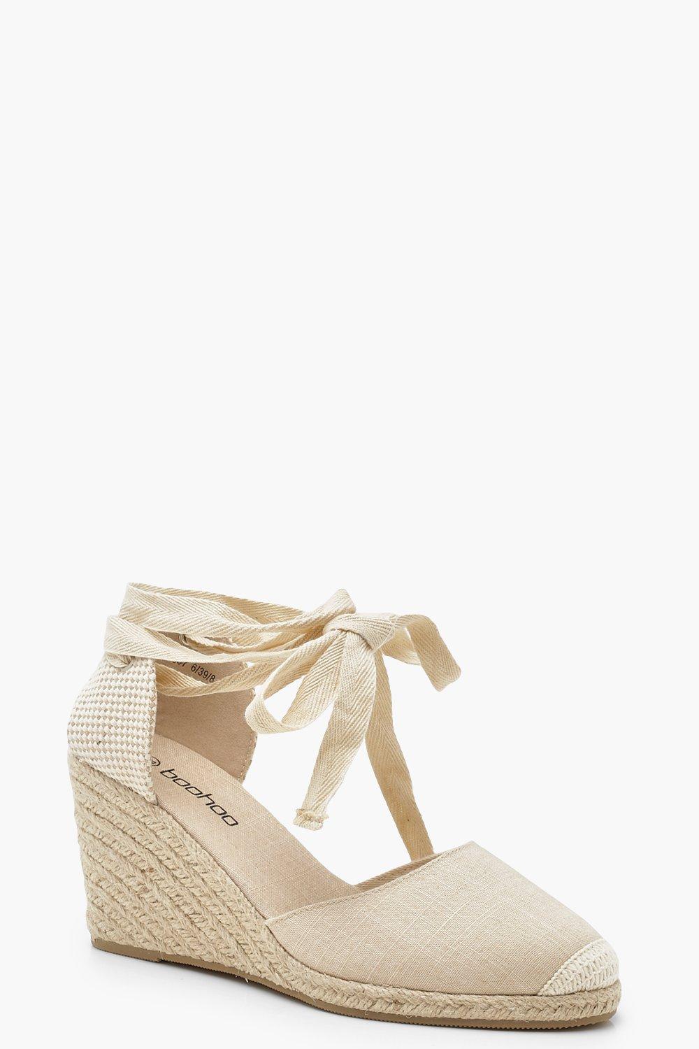 cream espadrille wedges