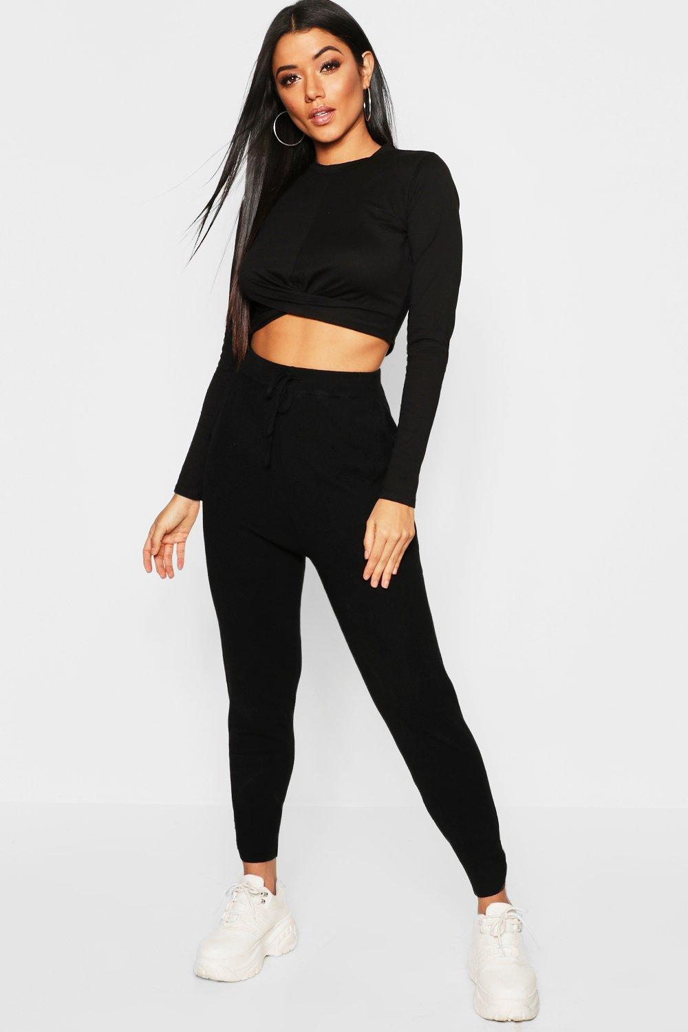 knitted jogging bottoms