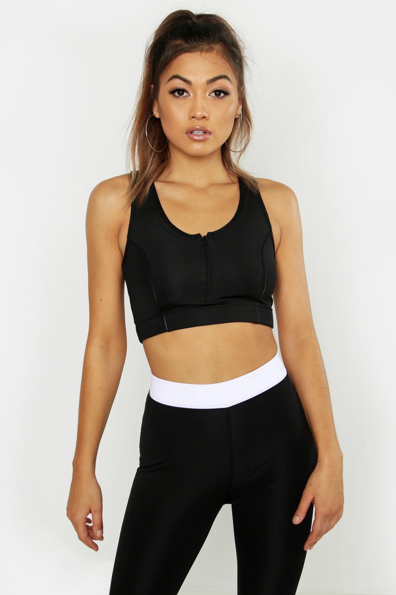 zip up sports bra canada