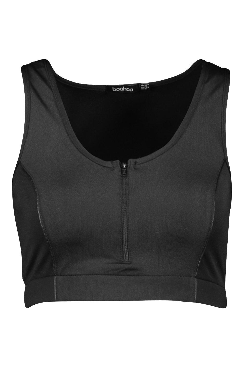 asda zip front sports bra