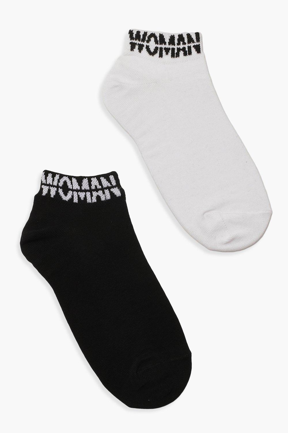 

WOMAN Cuff Ankle Socks 2 Pack, Multi