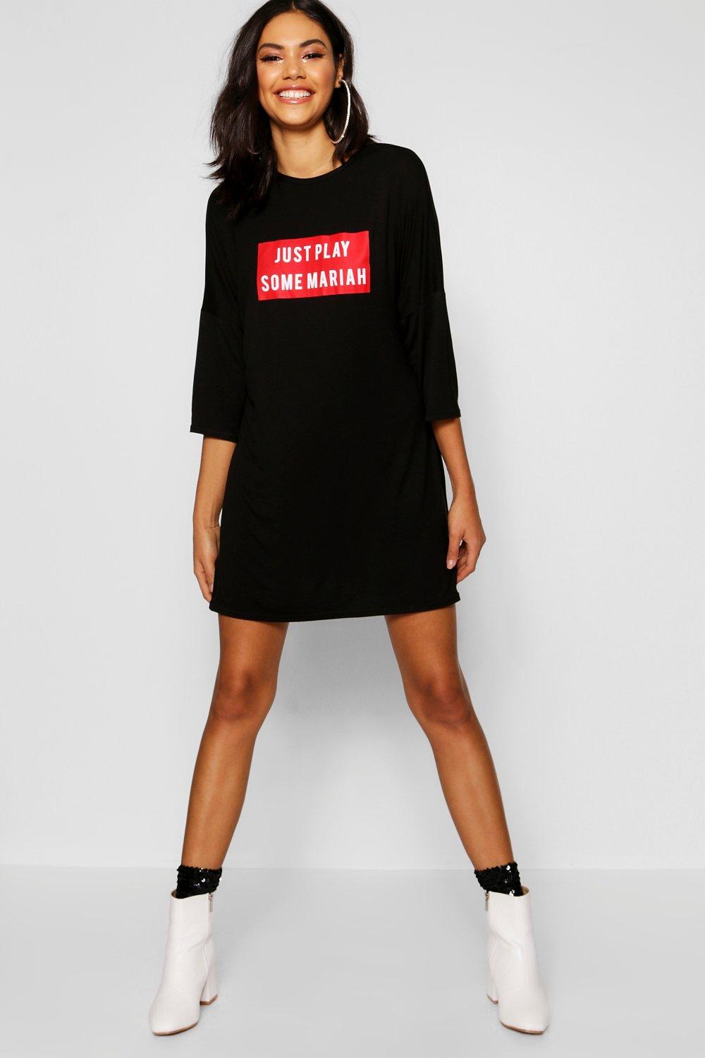 christmas t shirt dress