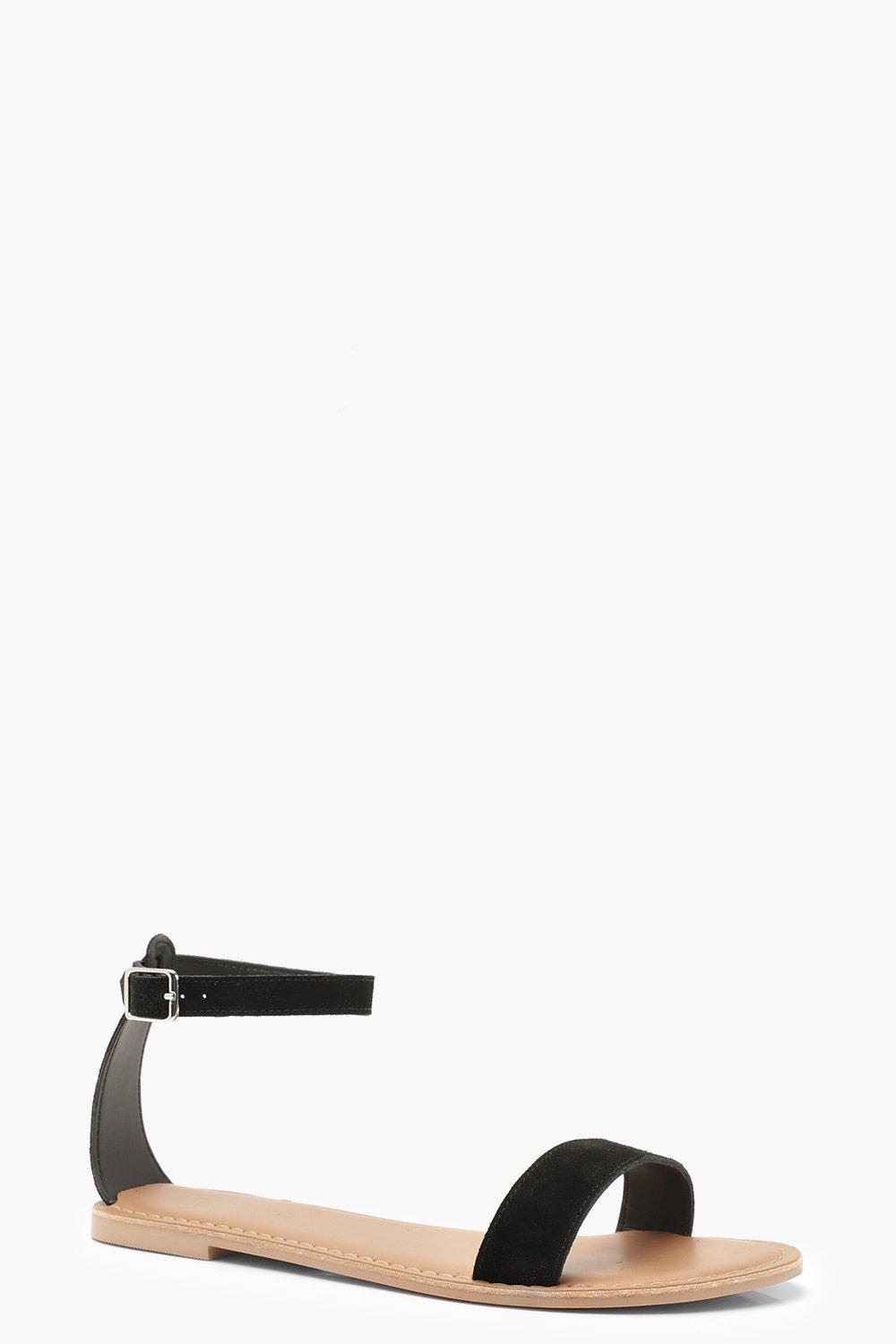 

Замшевые сандалии Boutique из двух частей, Black