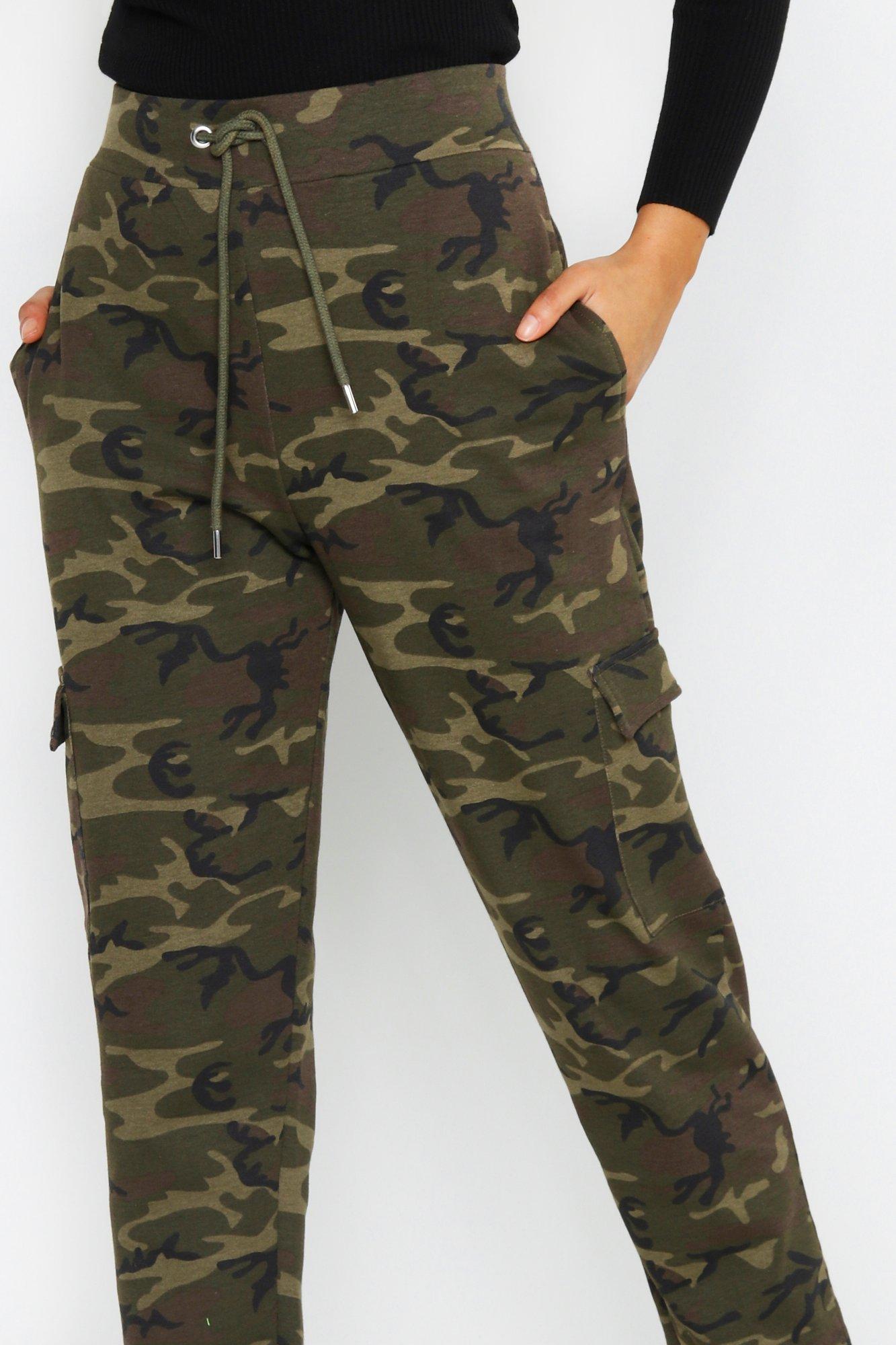 high waisted camo joggers