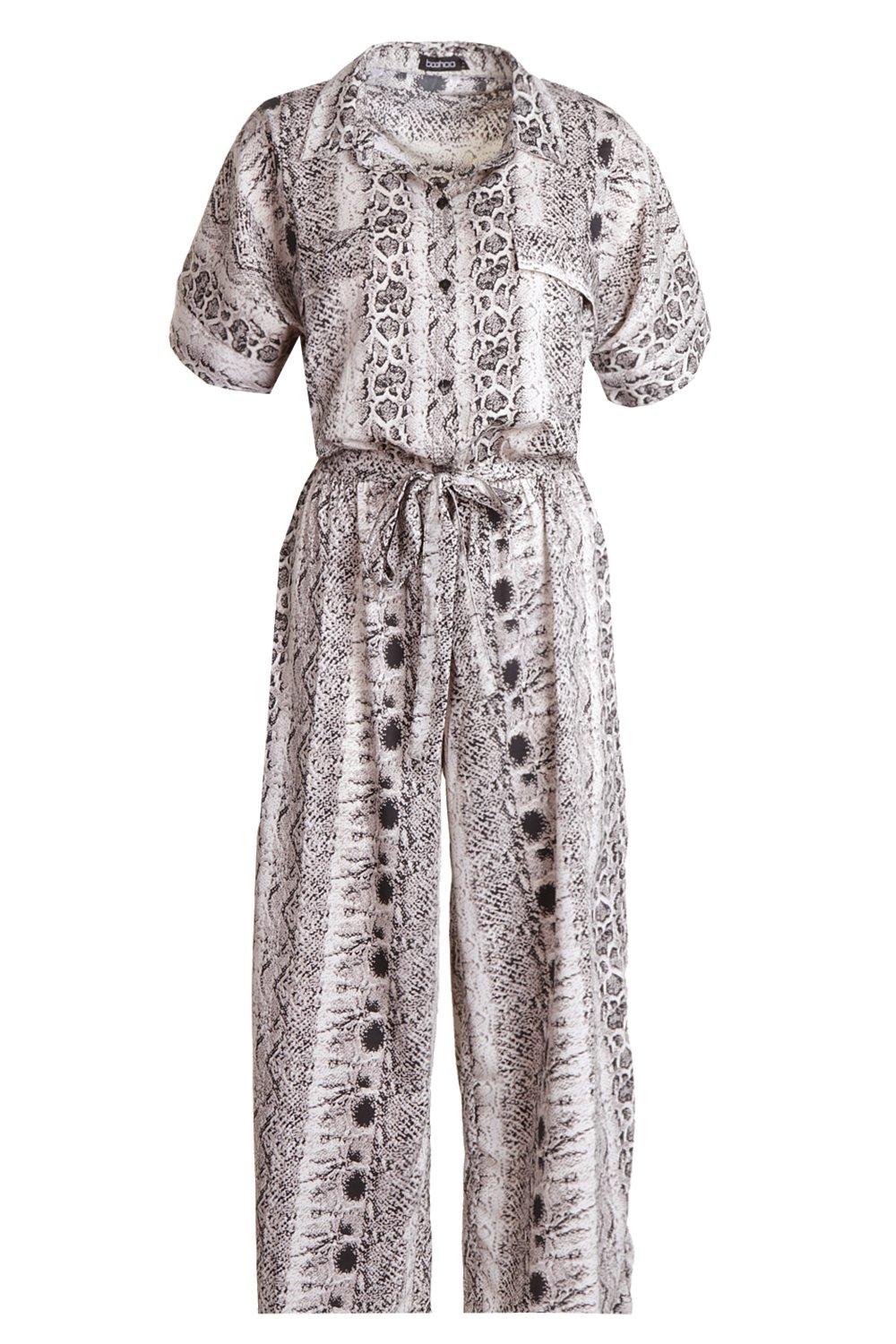 grey snakeskin jumpsuit