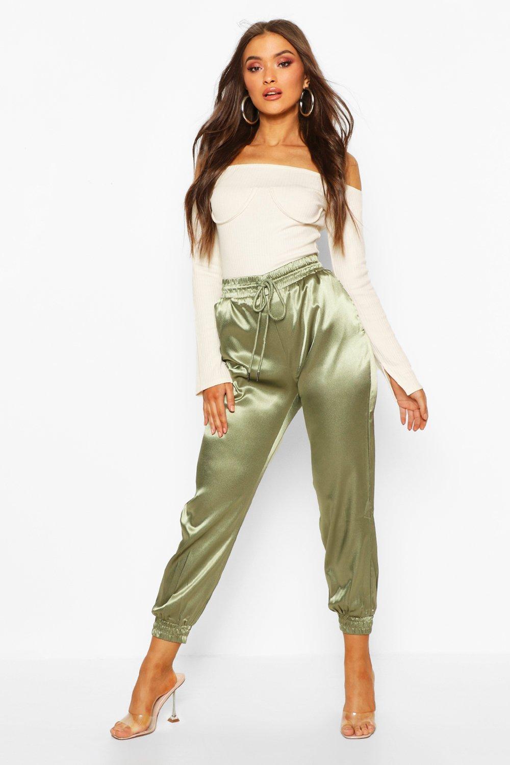 jogger satin