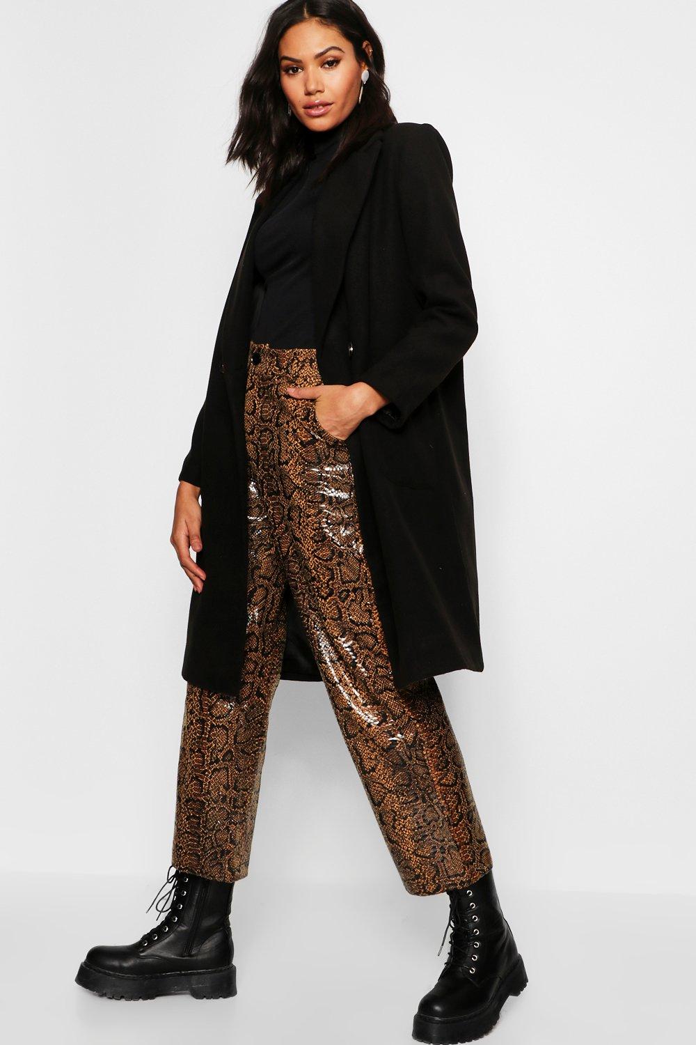 

Double Breasted Pocket Wool Look Coat, Black