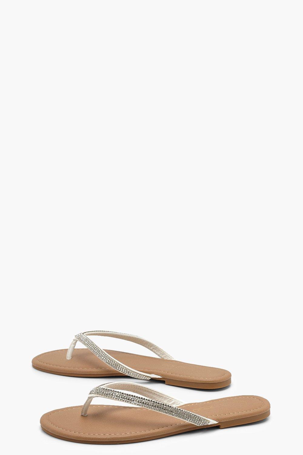 diamante flip flops