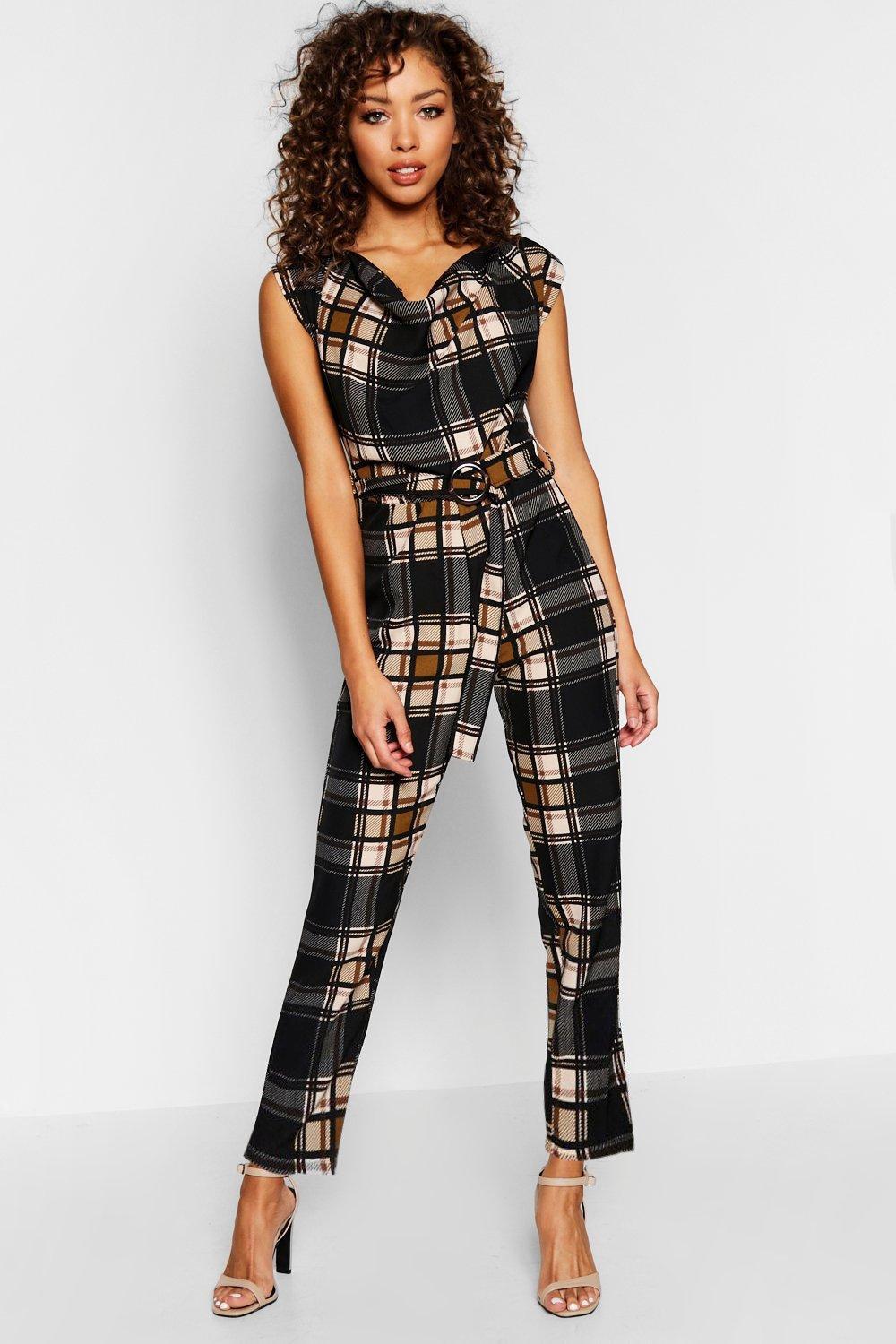 tartan jumpsuit