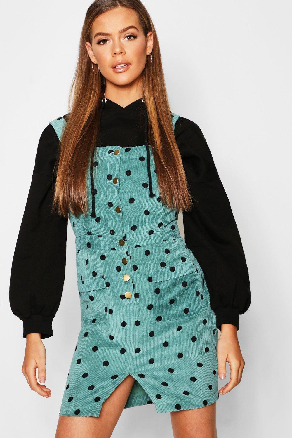 polka dot dungarees