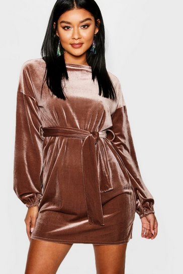 Cute Velveteen Dress