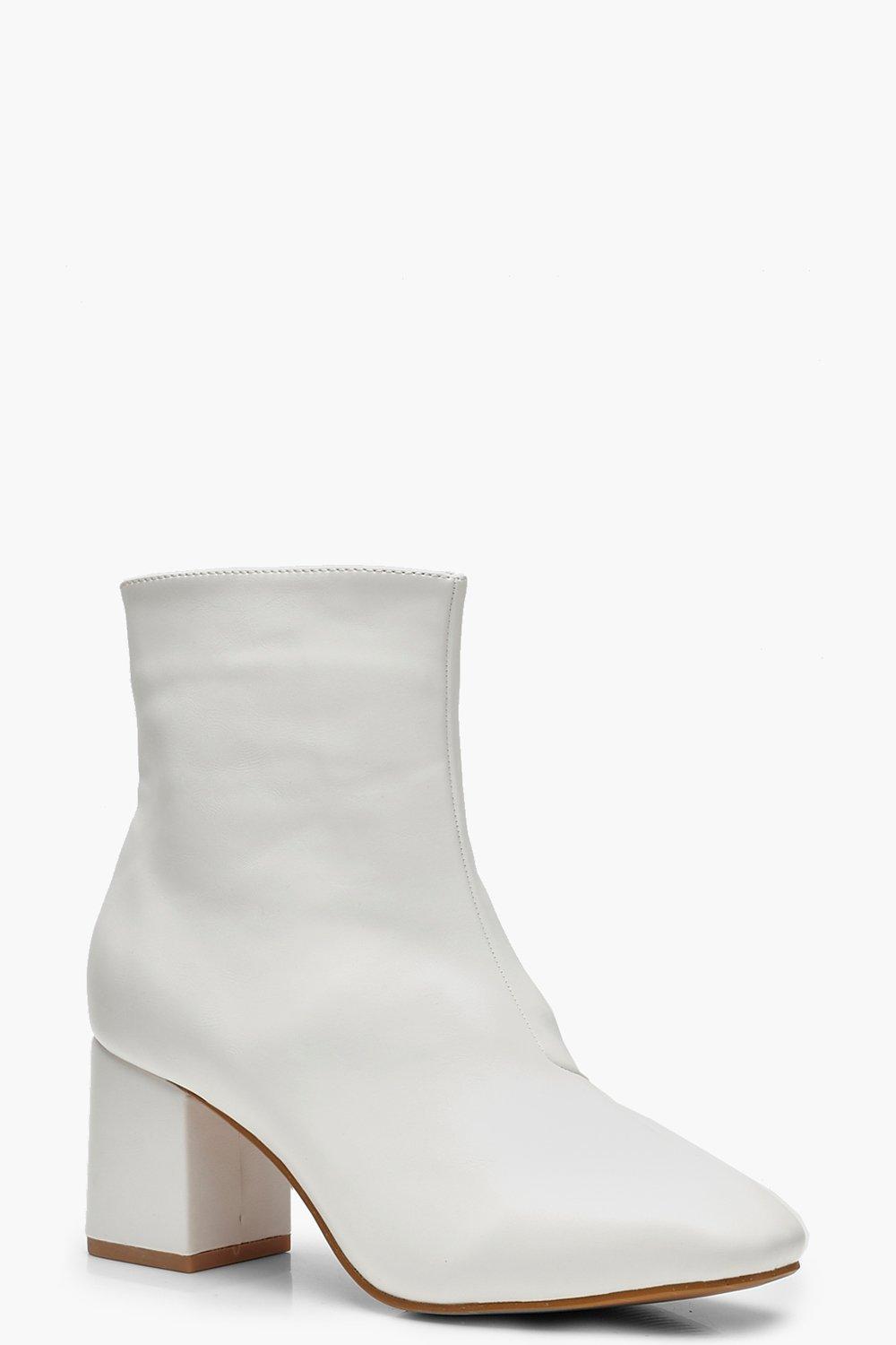 Boohoo Block Heel Shoe Boots