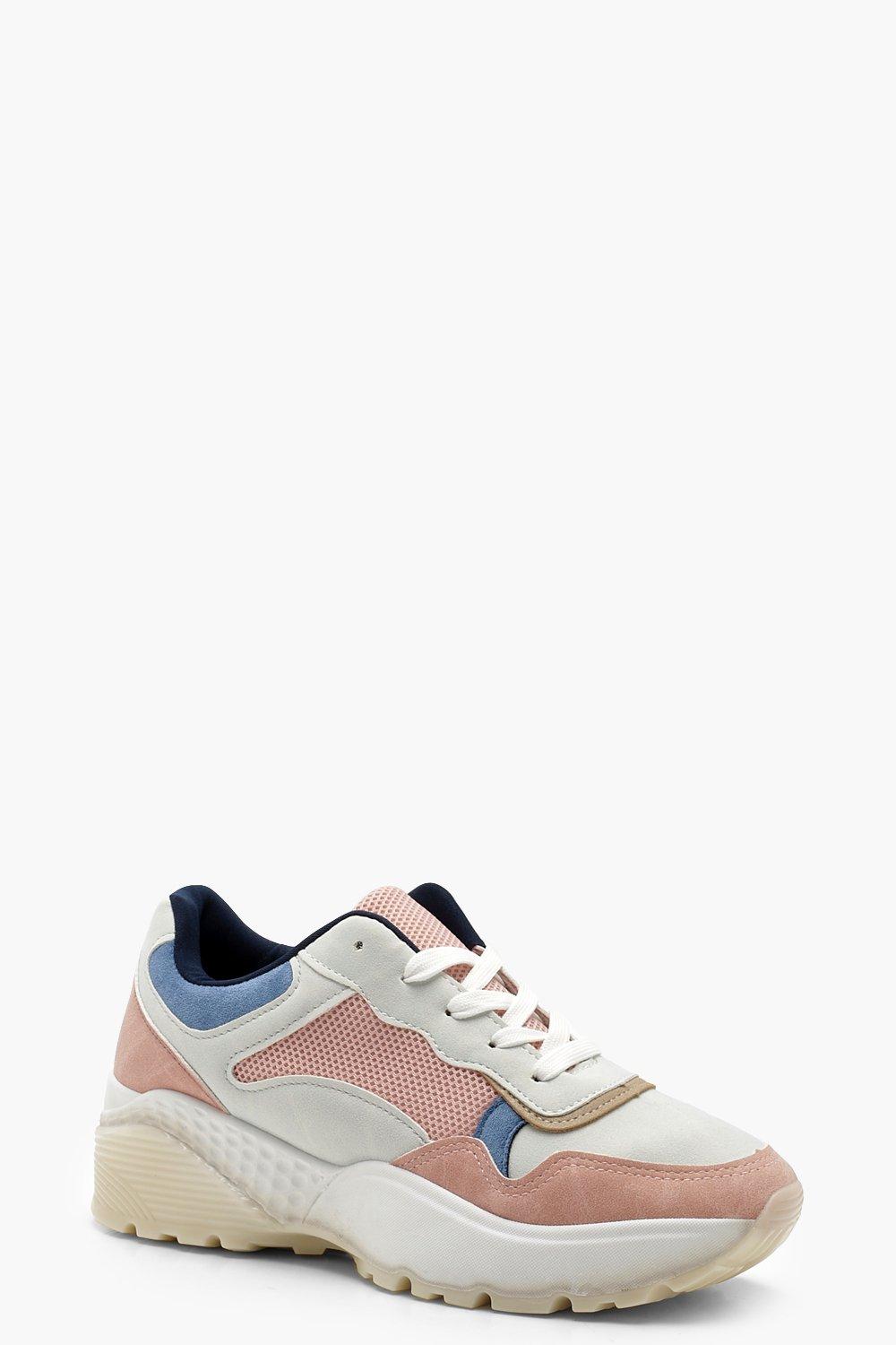 chunky pastel trainers