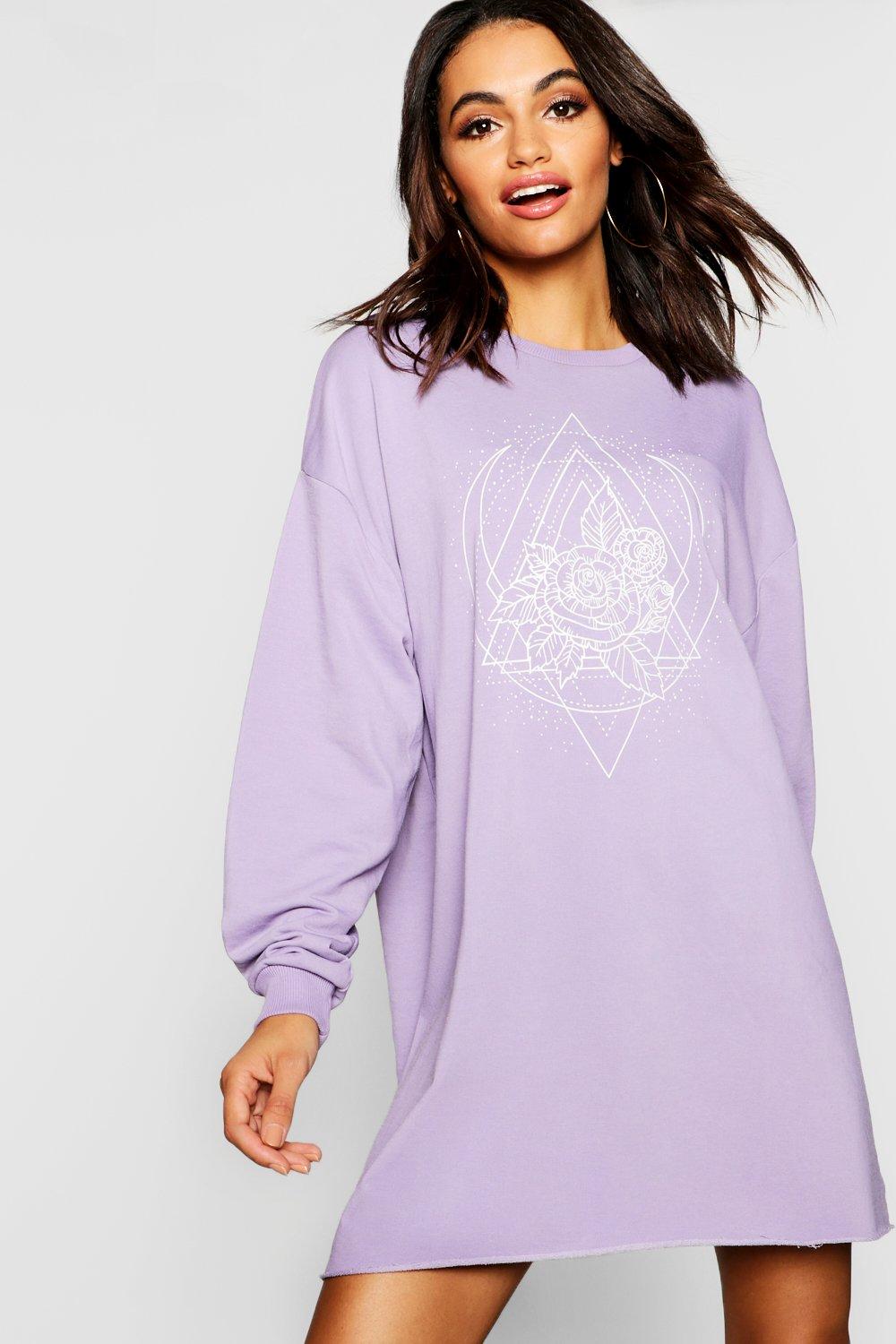 lilac oversized sweatshirt