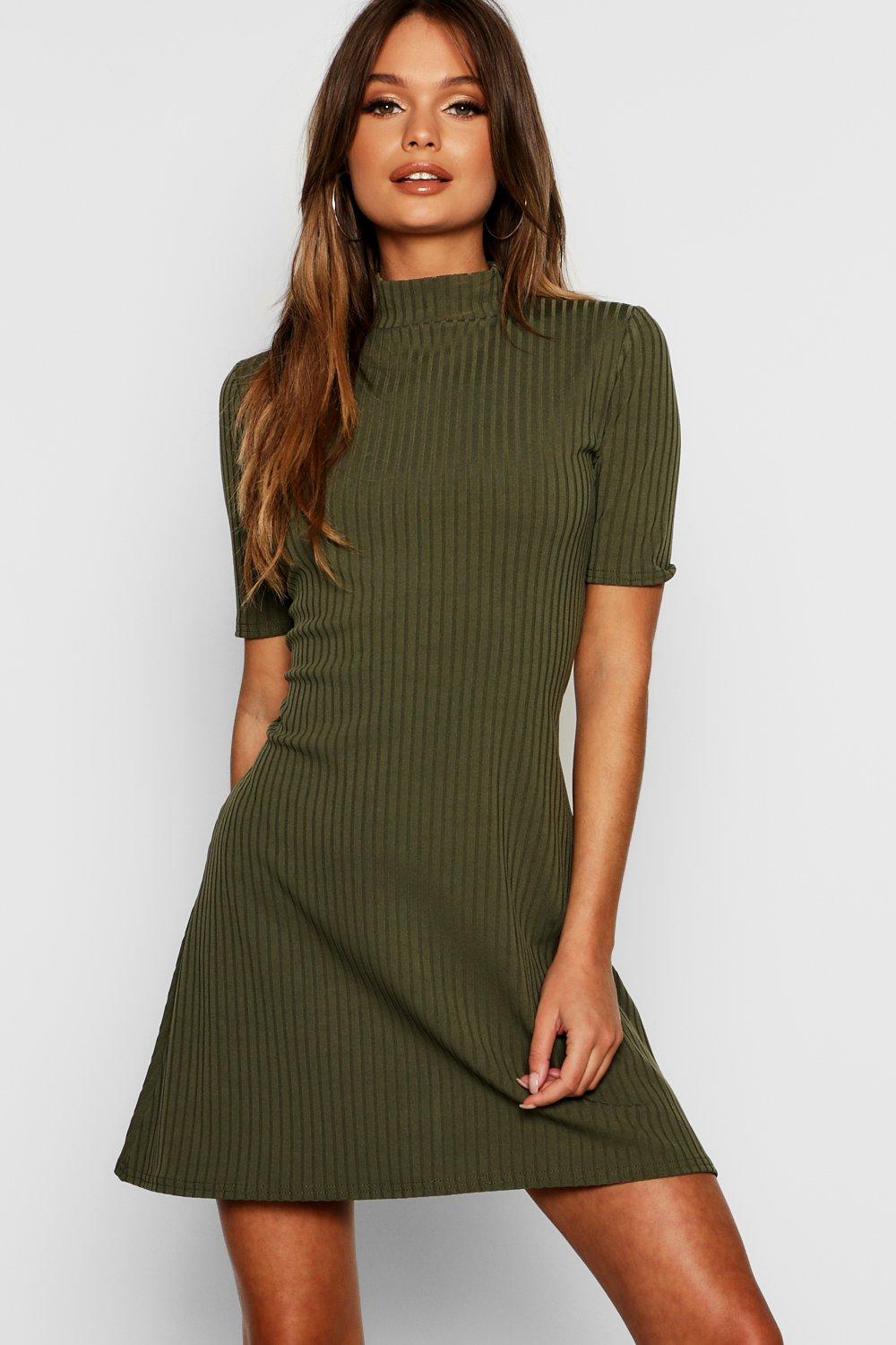 boohoo knitted swing dress