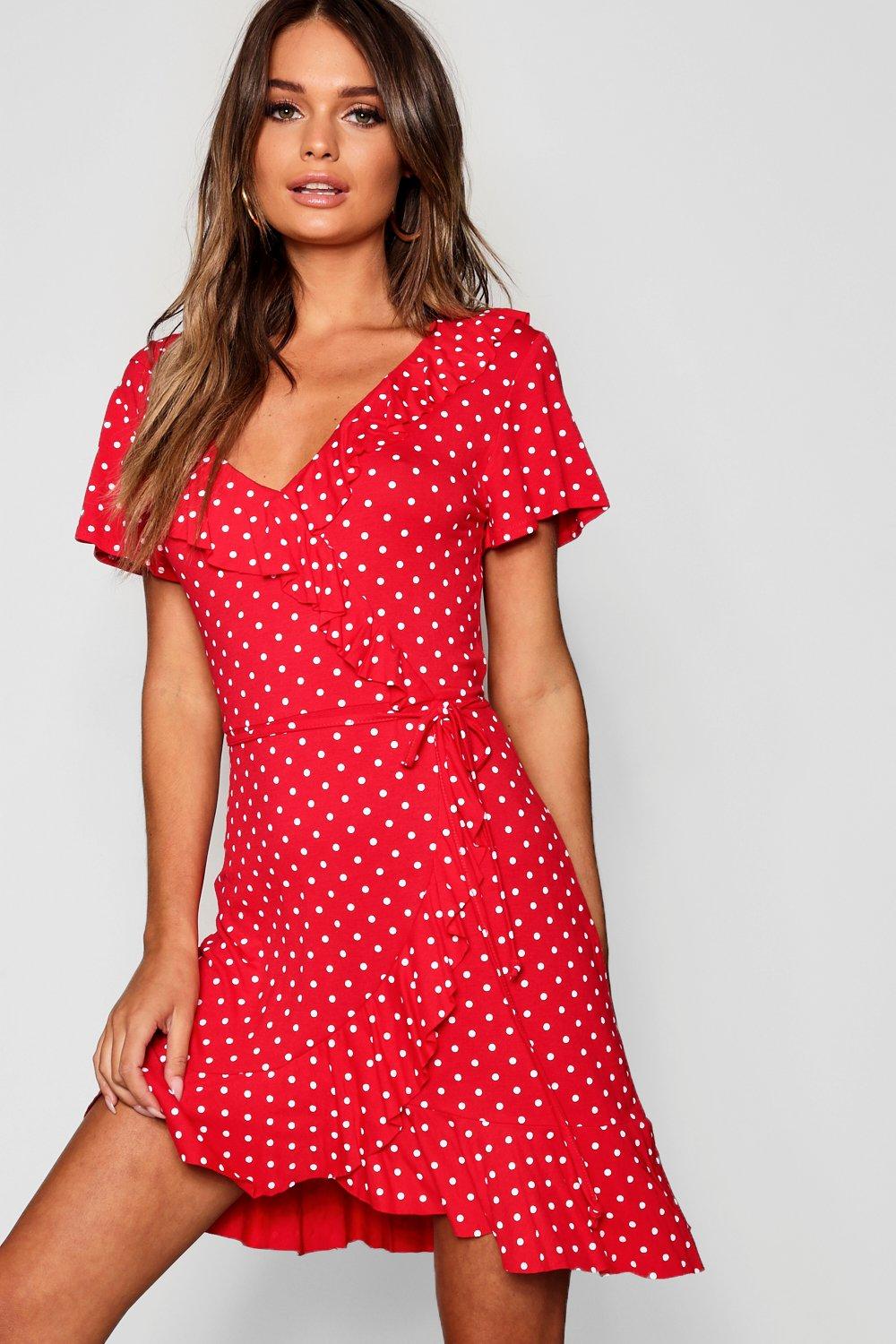 bohowobo polka dot dress