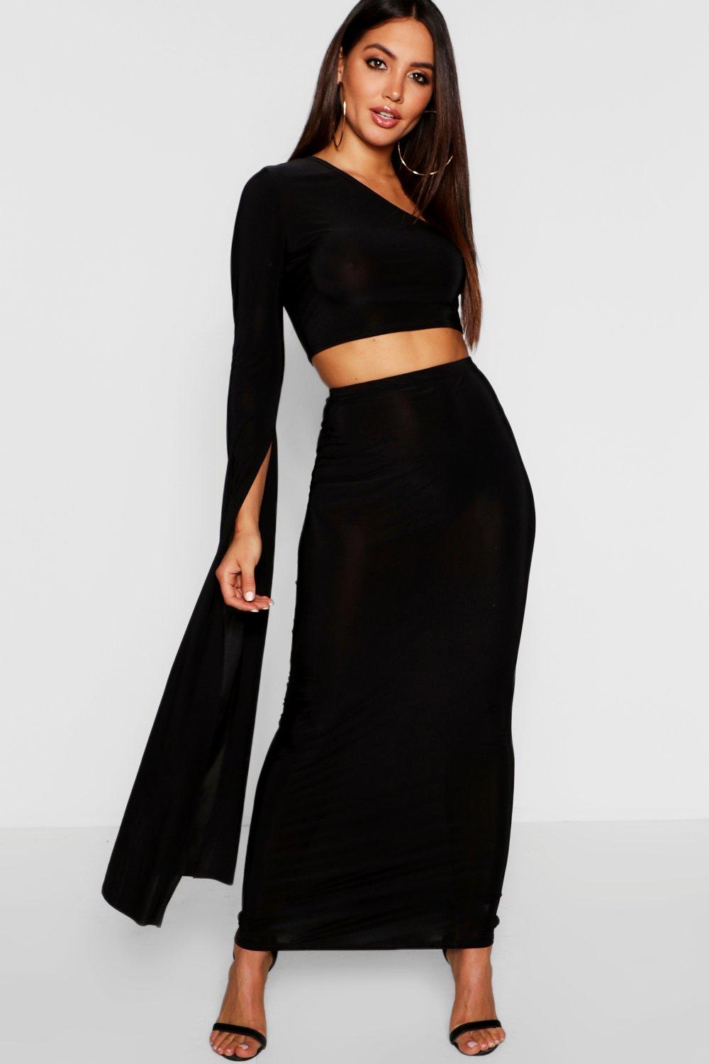 womens black co ord