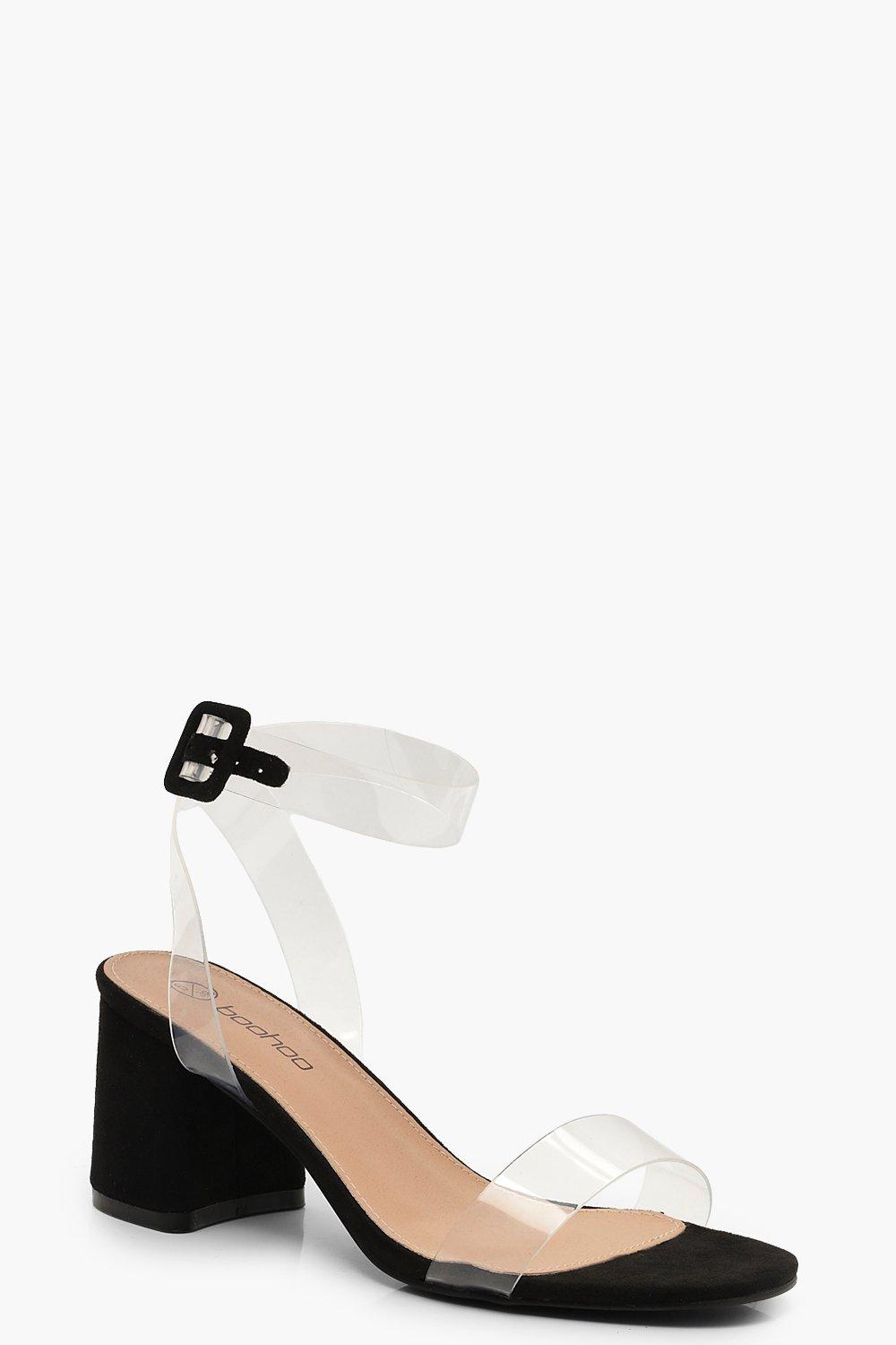 boohoo clear shoes