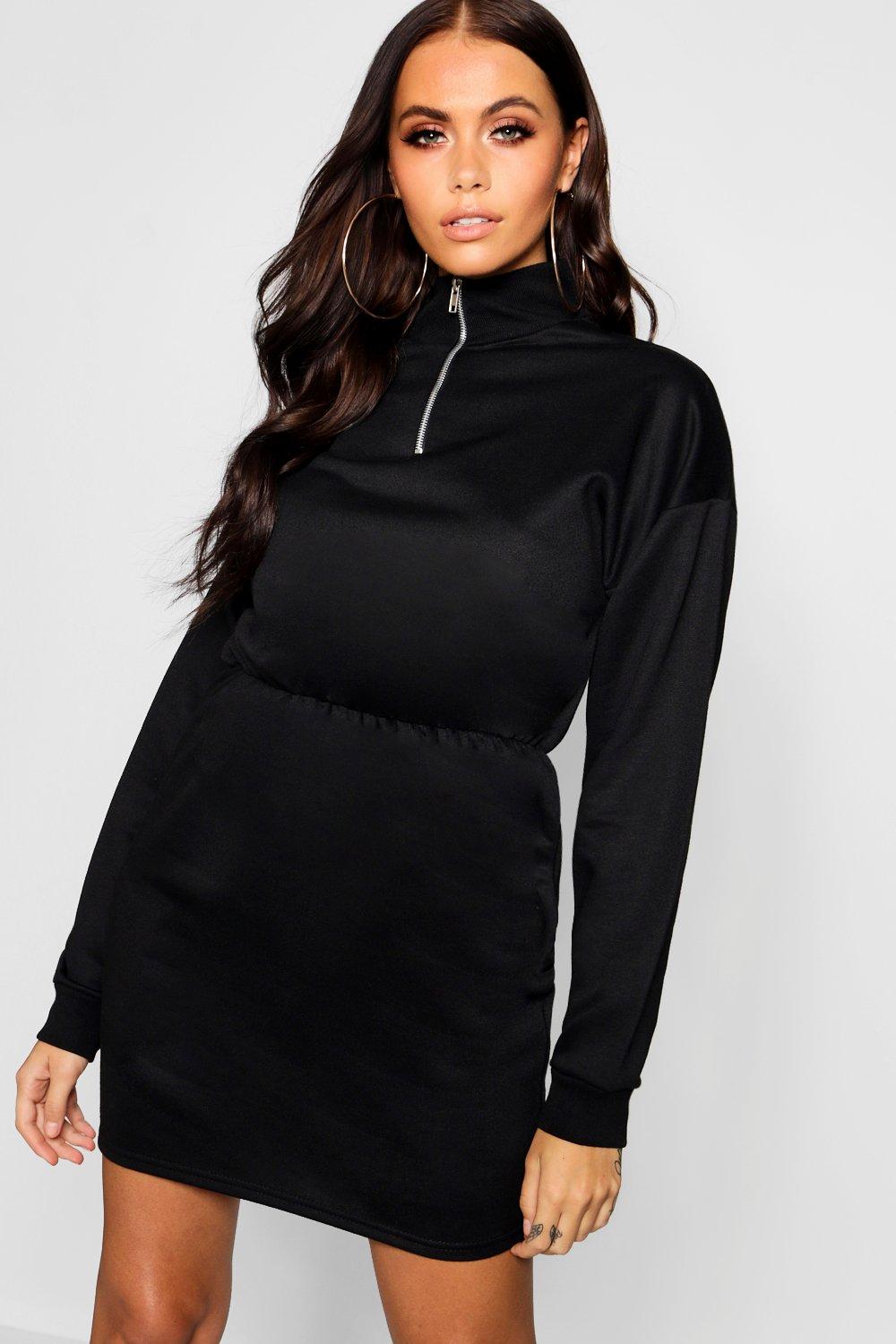 women's high neck sweatshirt