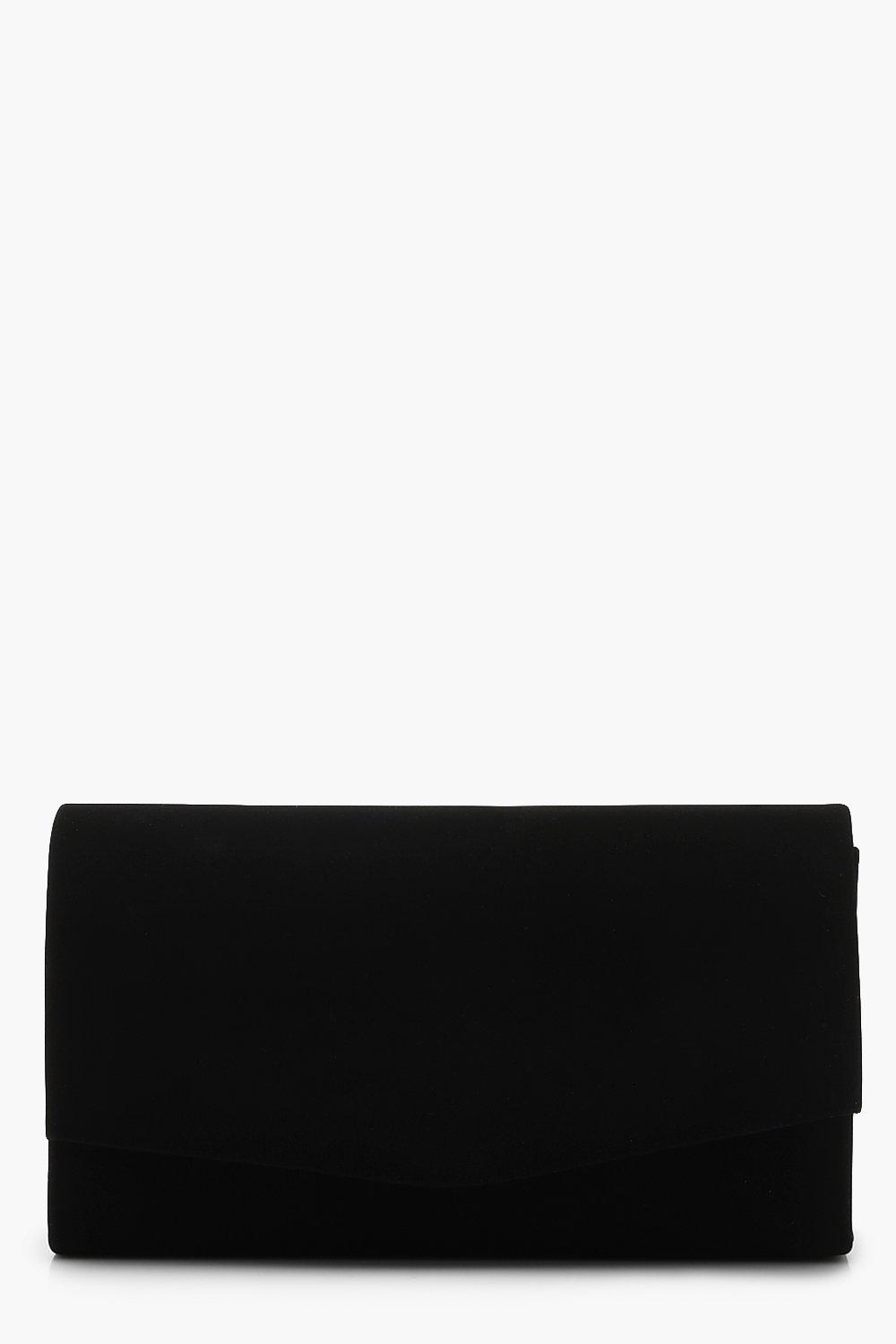 Click to view product details and reviews for Womens Structured Suedette Clutch Bag Chain Black One Size Black.