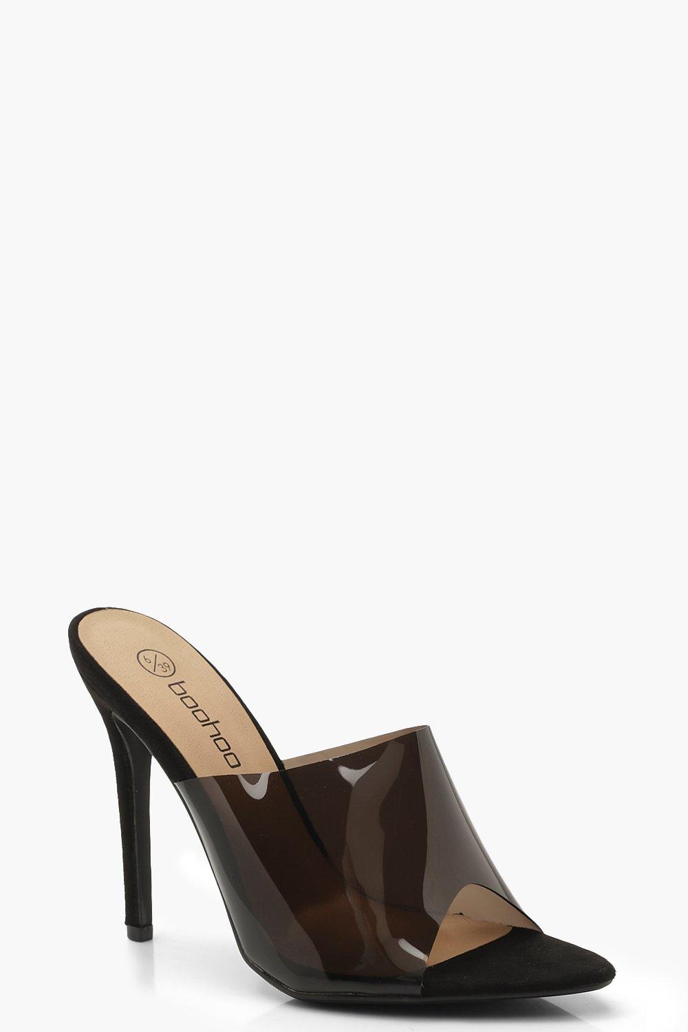 boohoo perspex heels