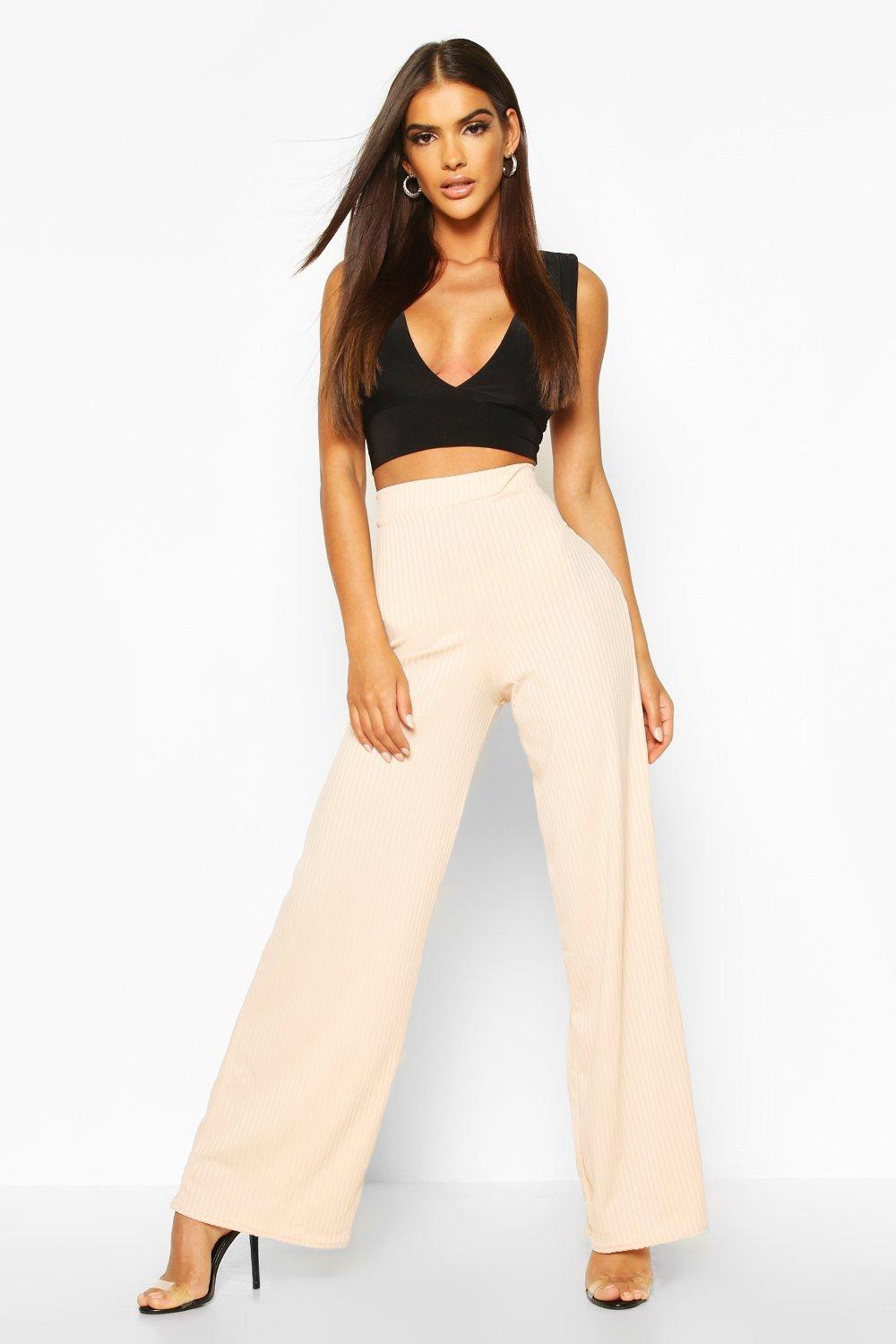 high waist wide pants