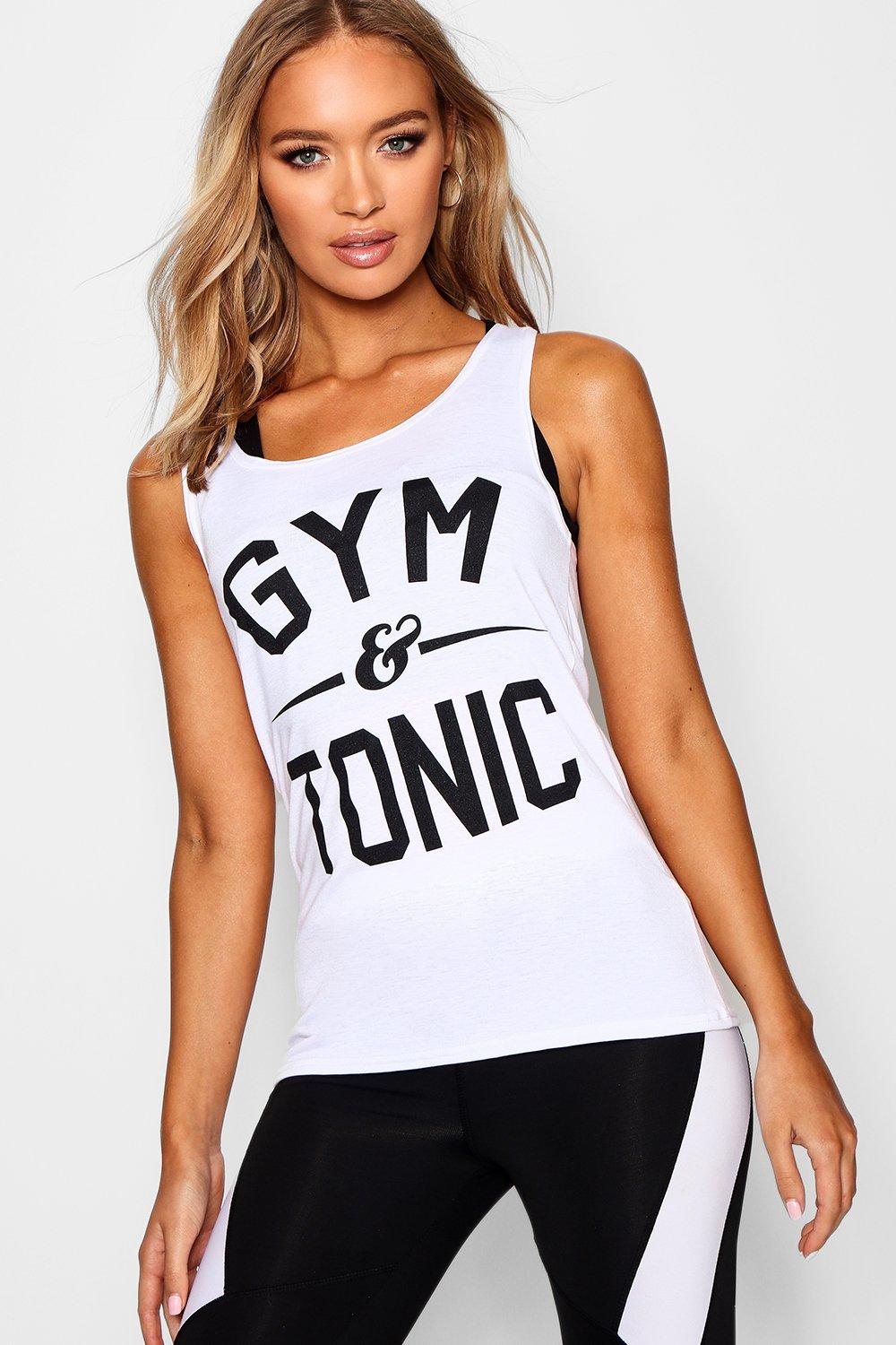 

Спортивная майка для бега Gym & Tonic, White