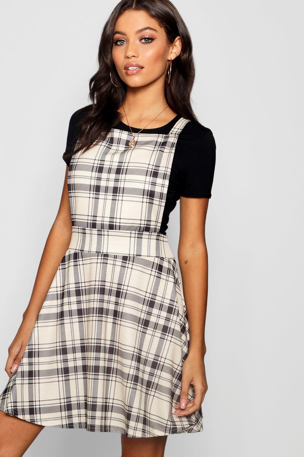 jersey pinafore dress