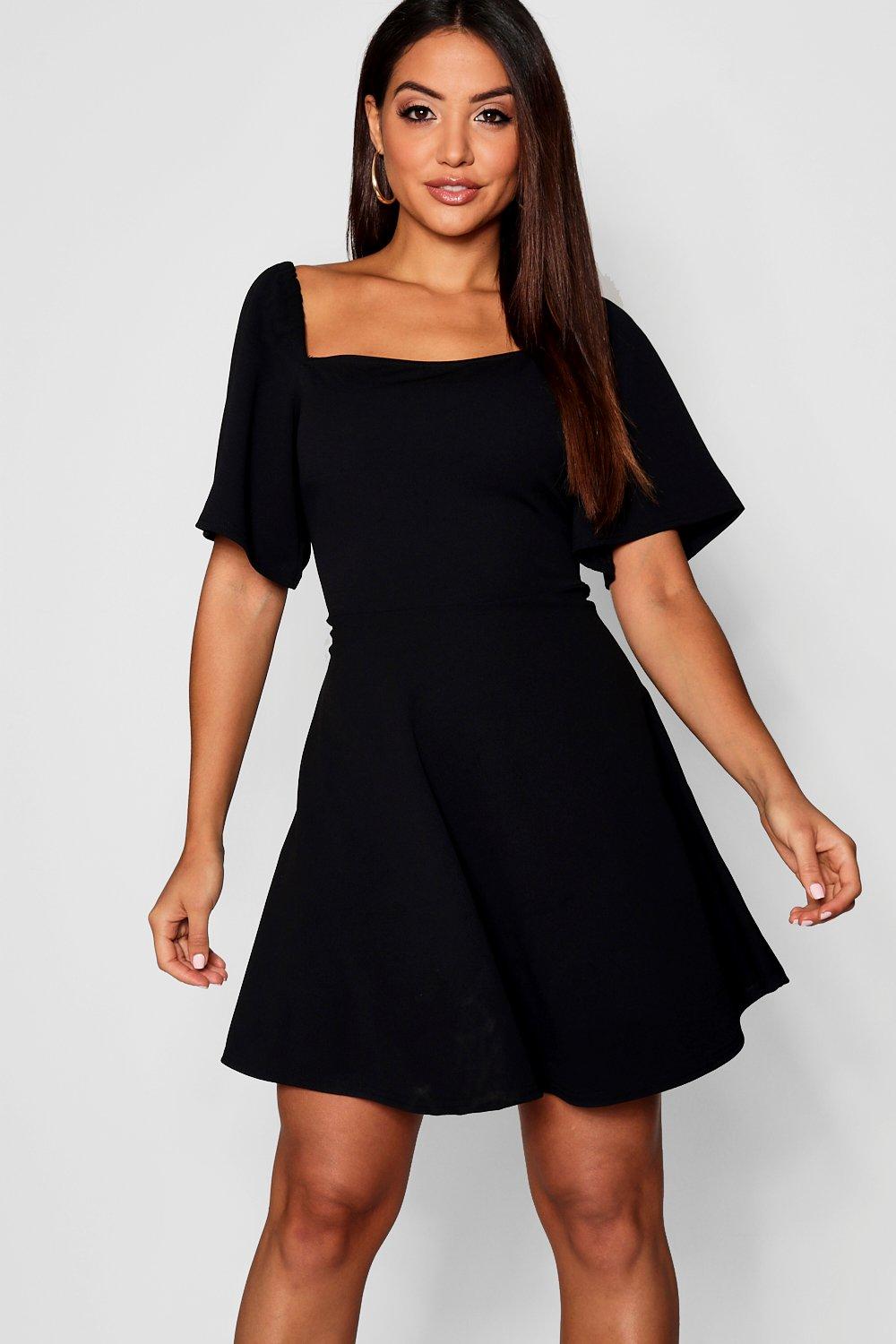 square neck skater dress