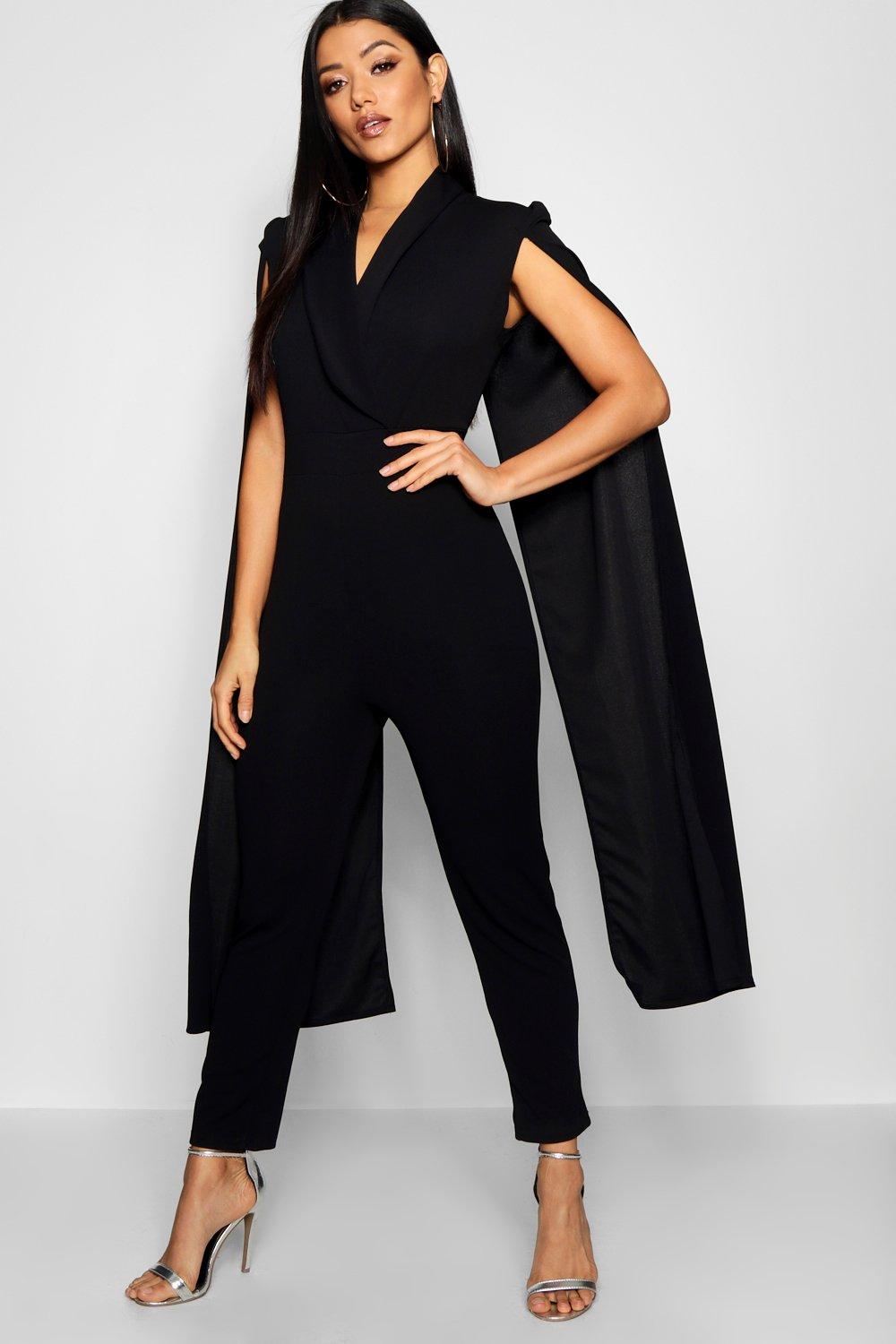 boohoo cape jumpsuit