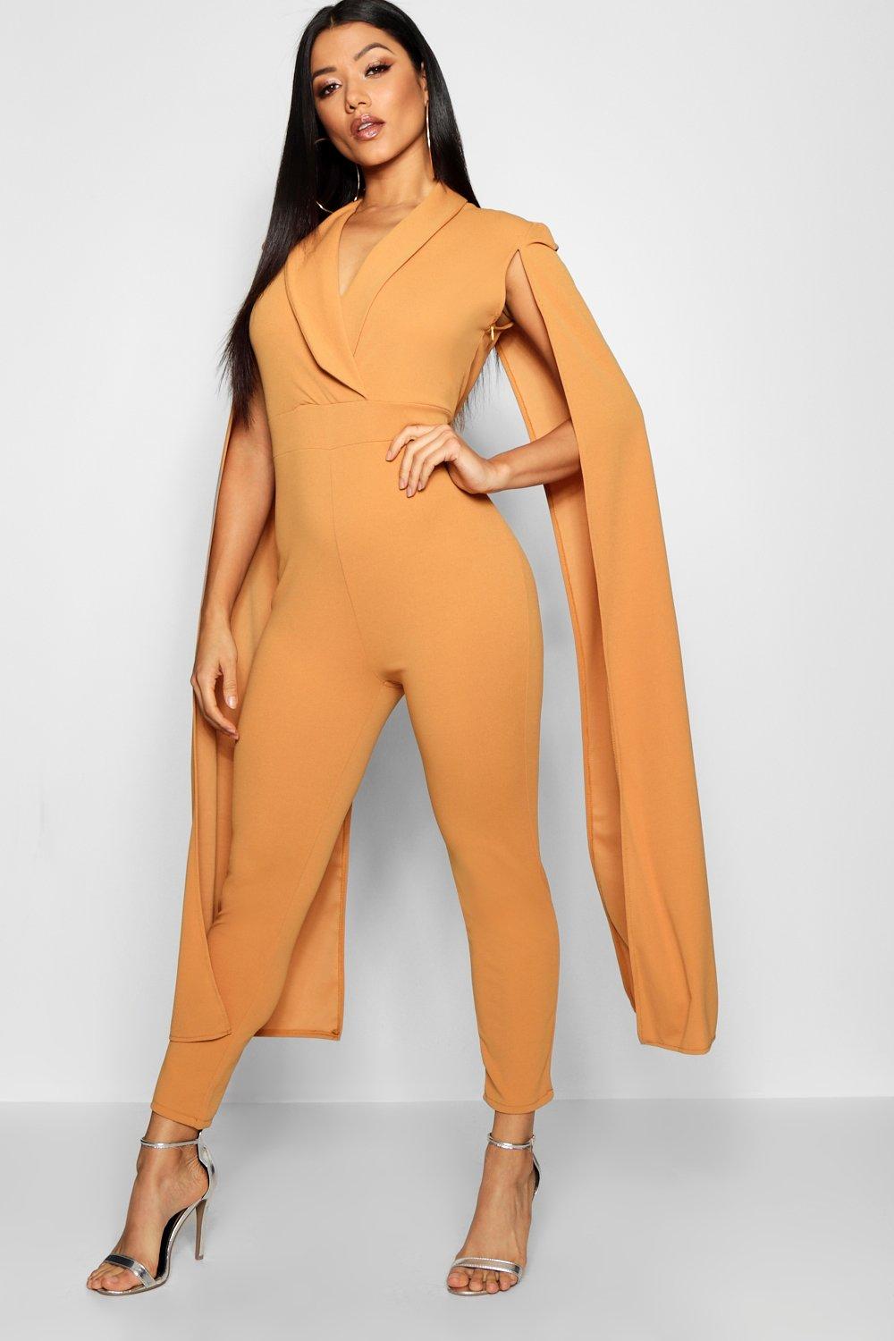 boohoo cape jumpsuit