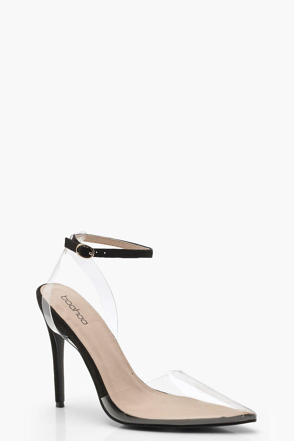Clear Pointed Court Shoes | boohoo