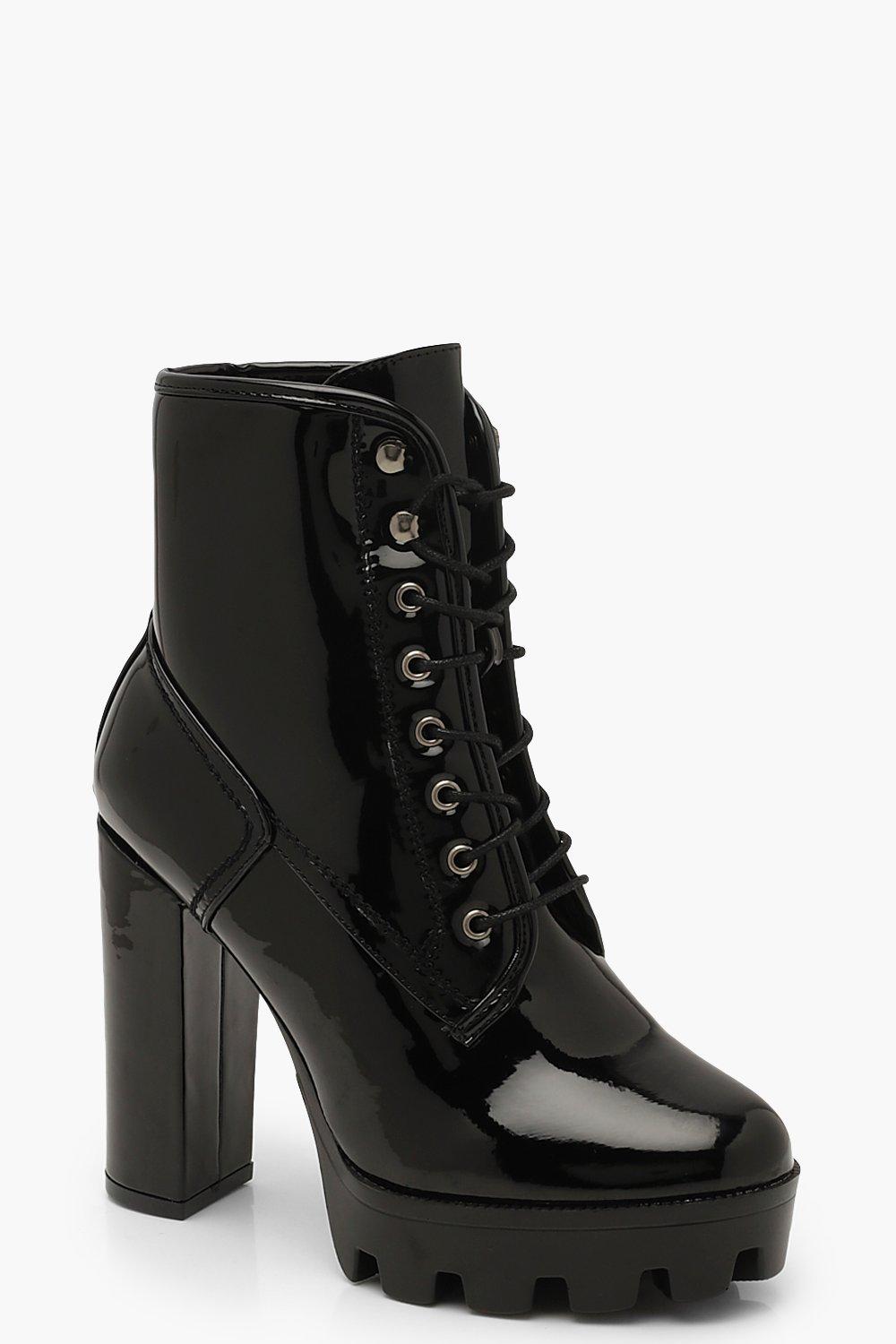 heeled hiker booties
