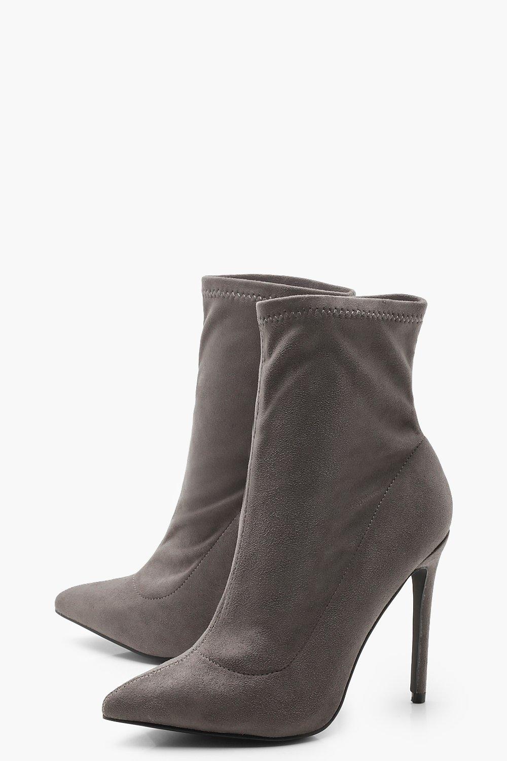 pointed toe stiletto sock boots
