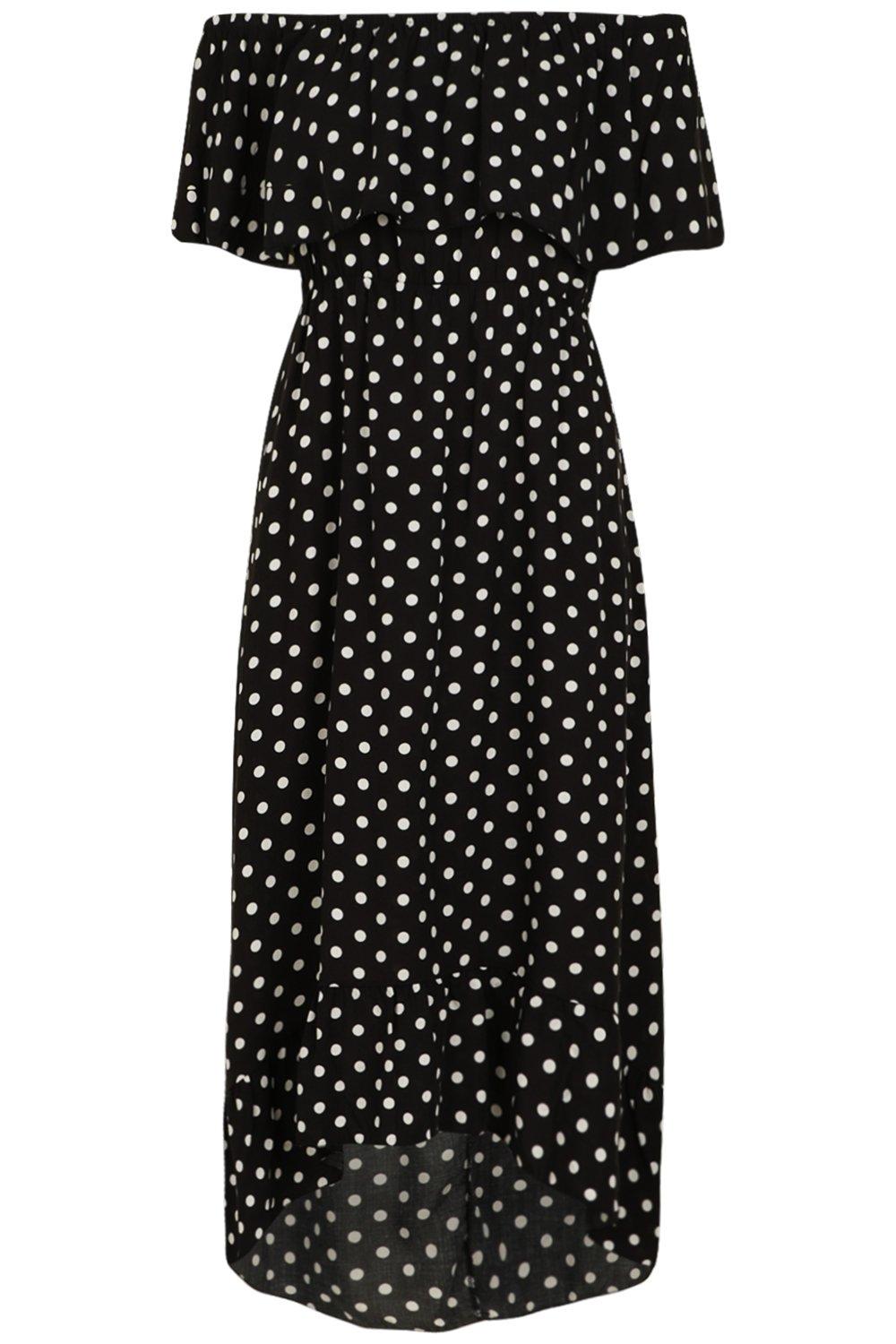 bardot spotty dress