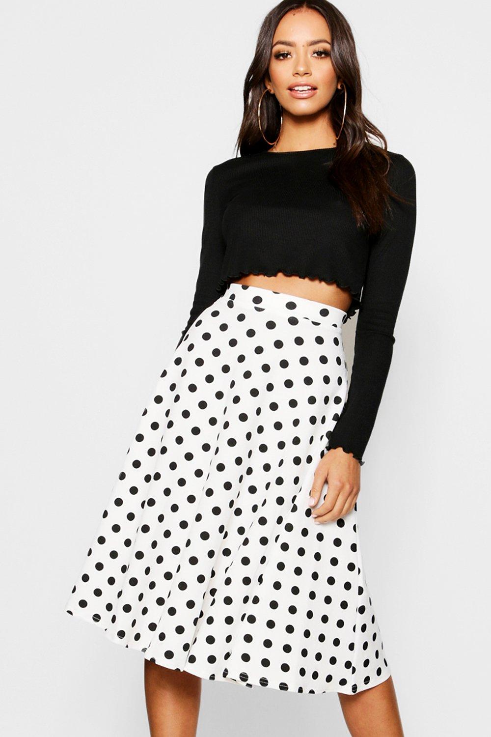 polka dot skirt