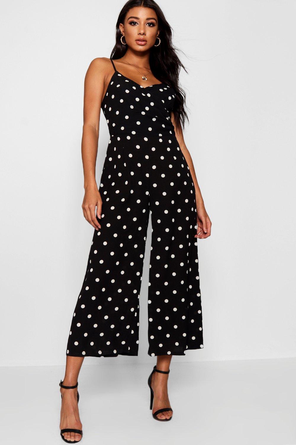 boohoo spotty jumpsuit