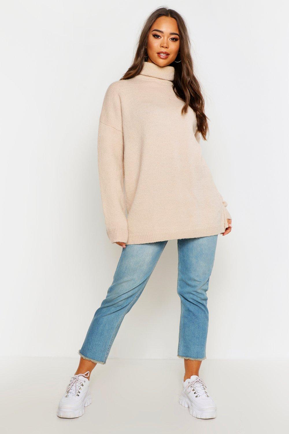 oversized roll neck jumper