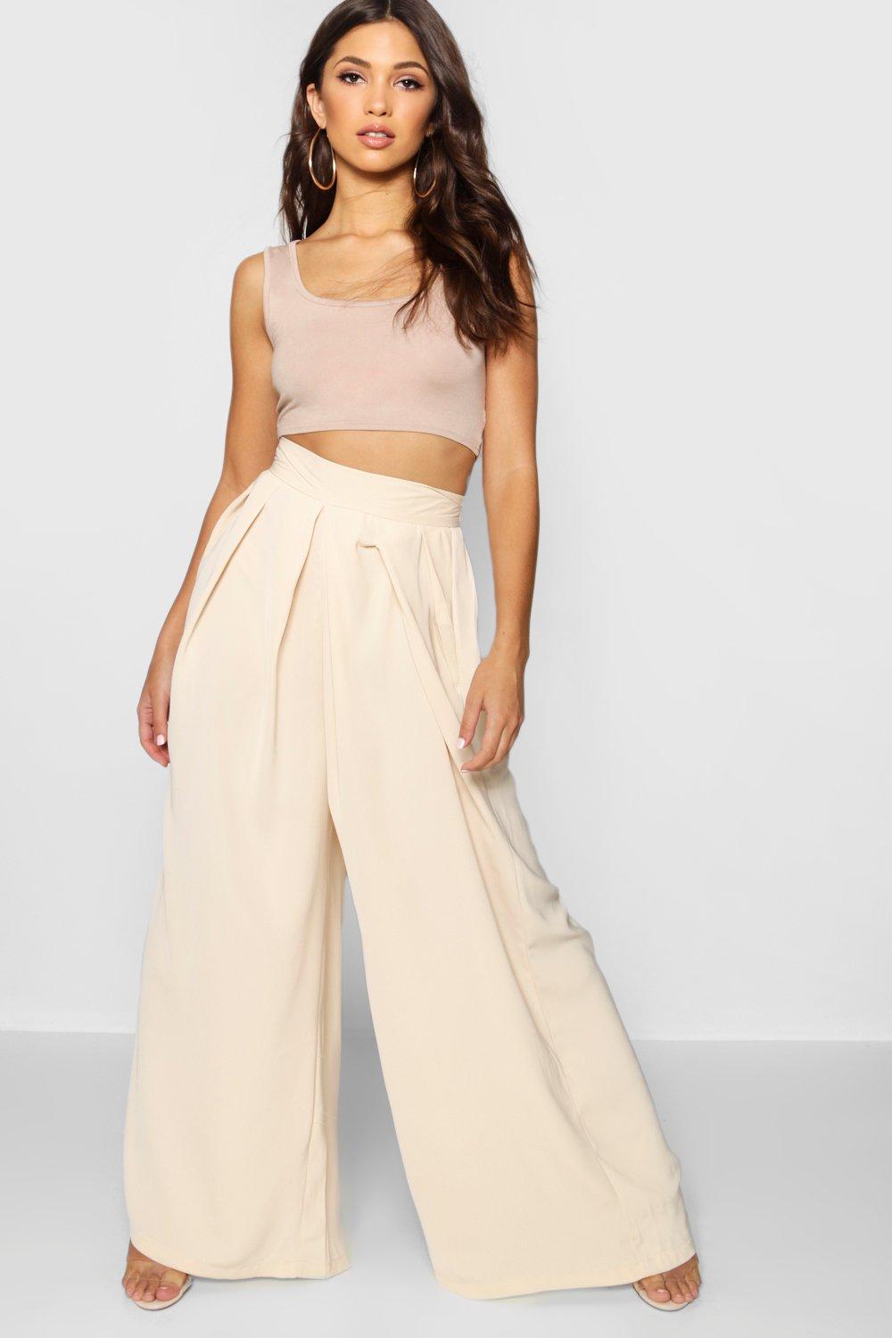 Wide Leg Palazzo Pants Boohoo