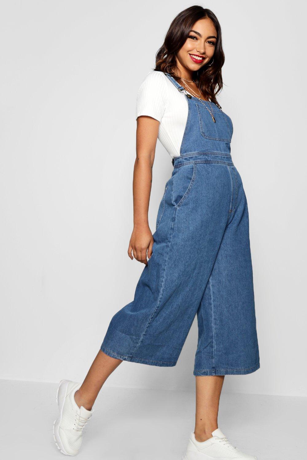 

Комбинезон из денима Dungareeс широкими брюками, Mid blue