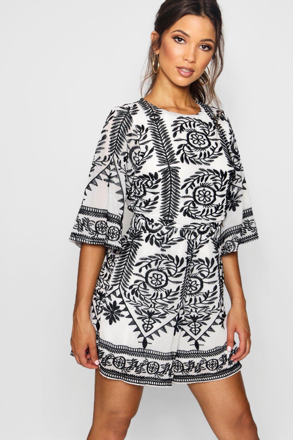 

Комбинезон Boutique с вышвкой, Black