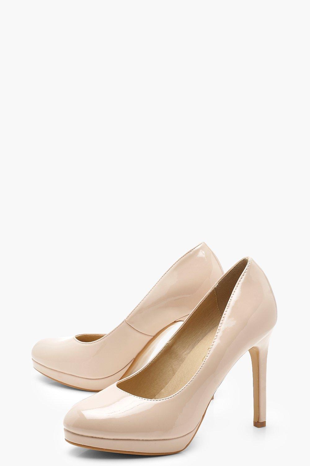 nude platform court shoes