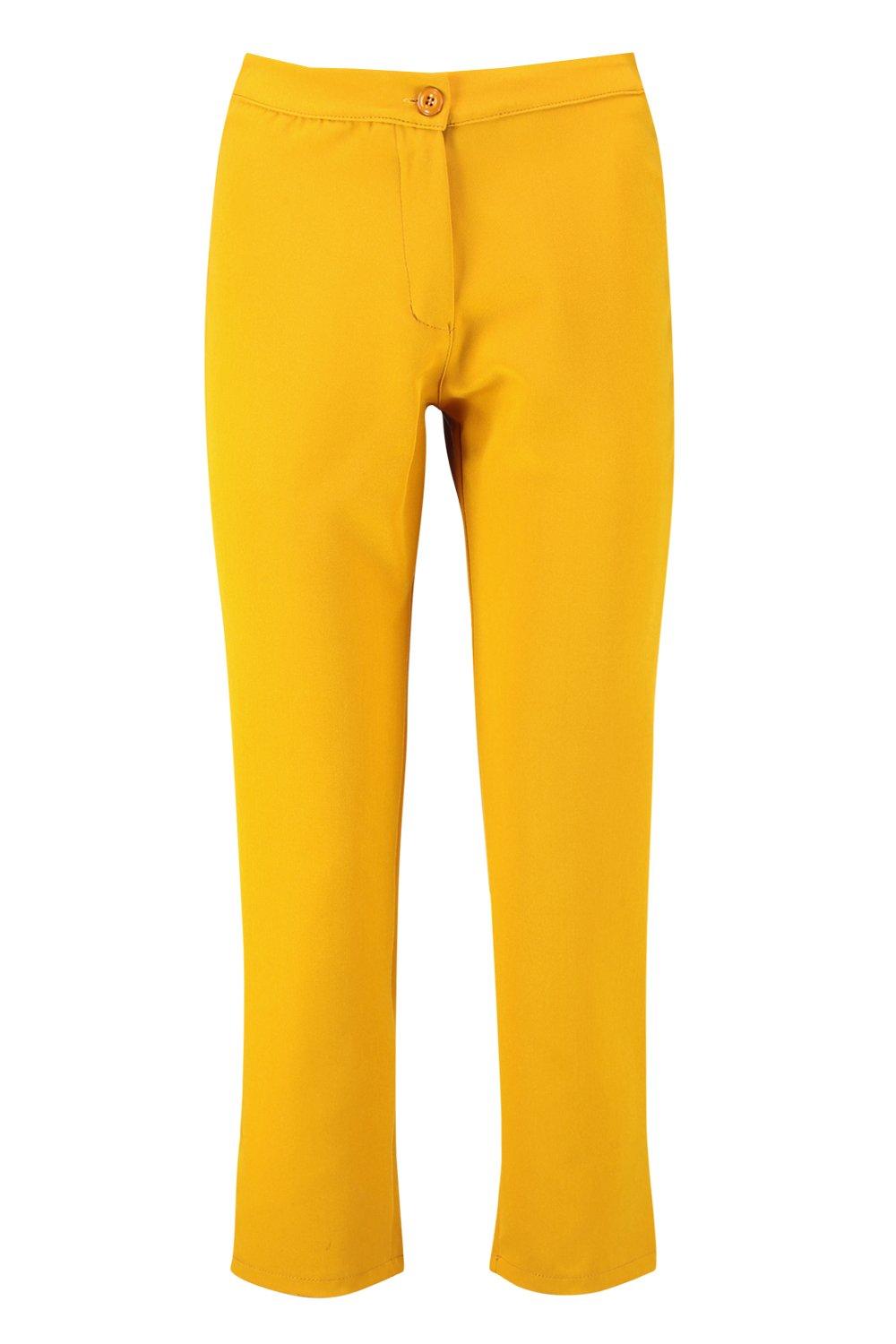 

Зауженные брюки скинни, Mustard