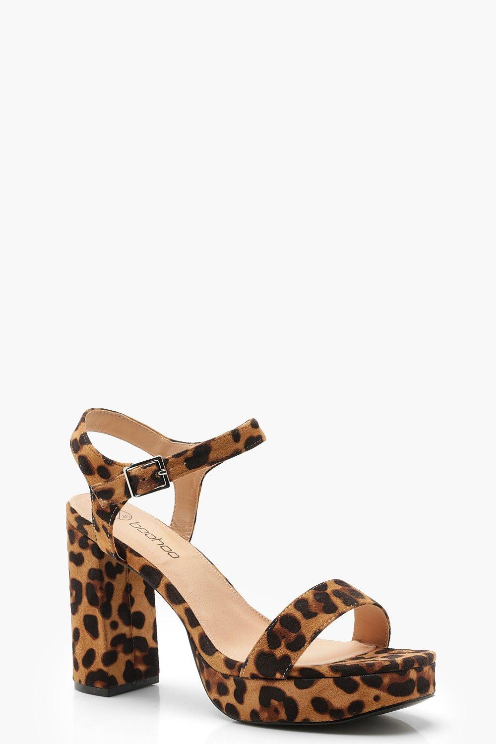 wide fit leopard heels