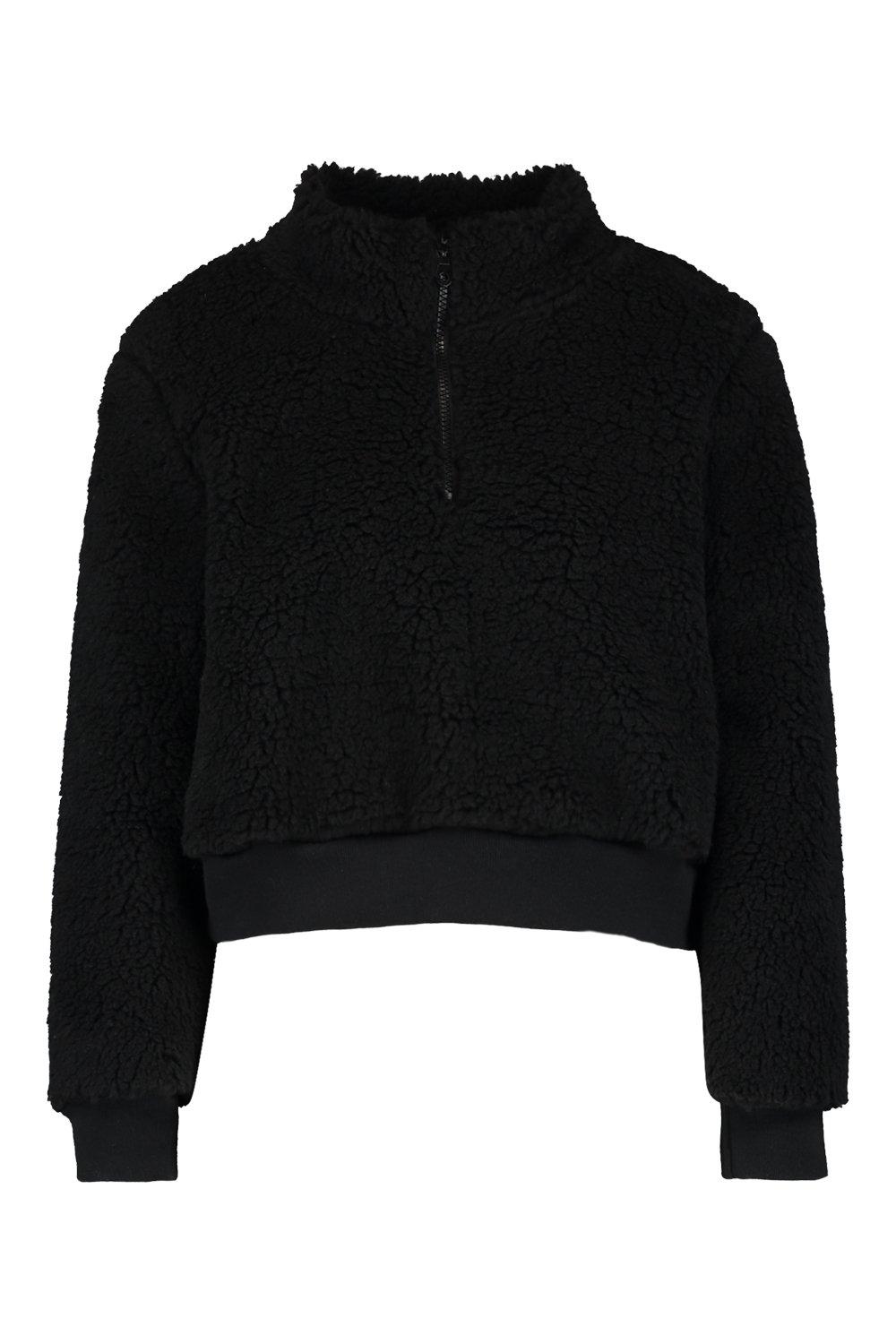 teddy jumper black