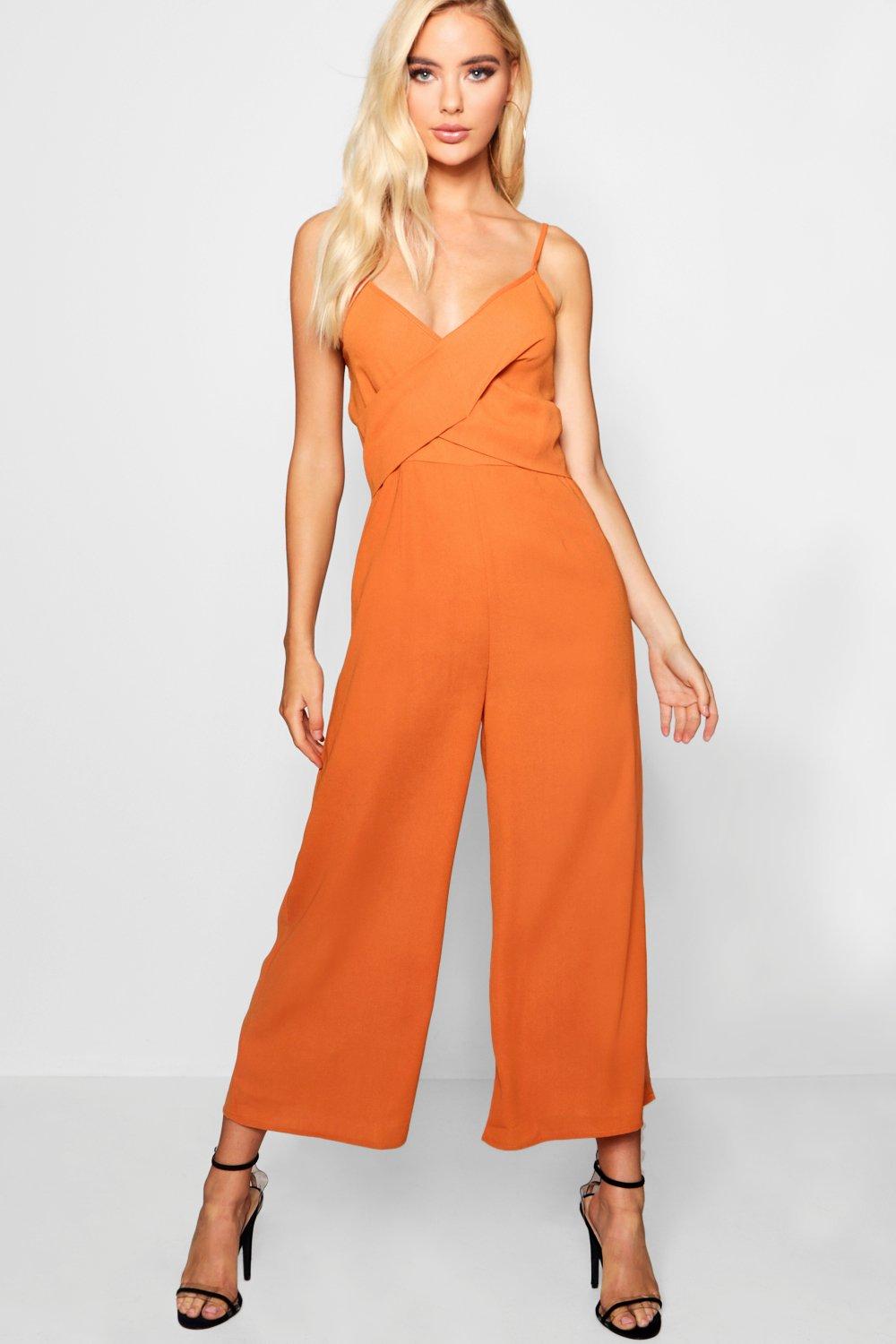 burnt orange jump suit