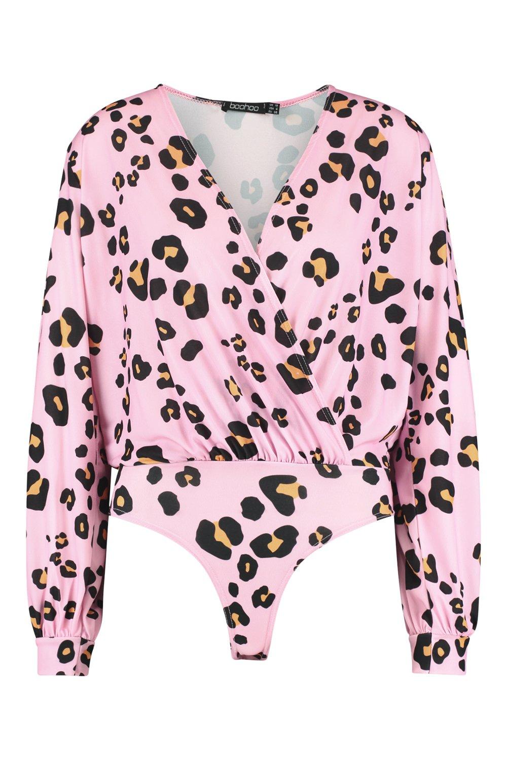 boohoo leopard print bodysuit